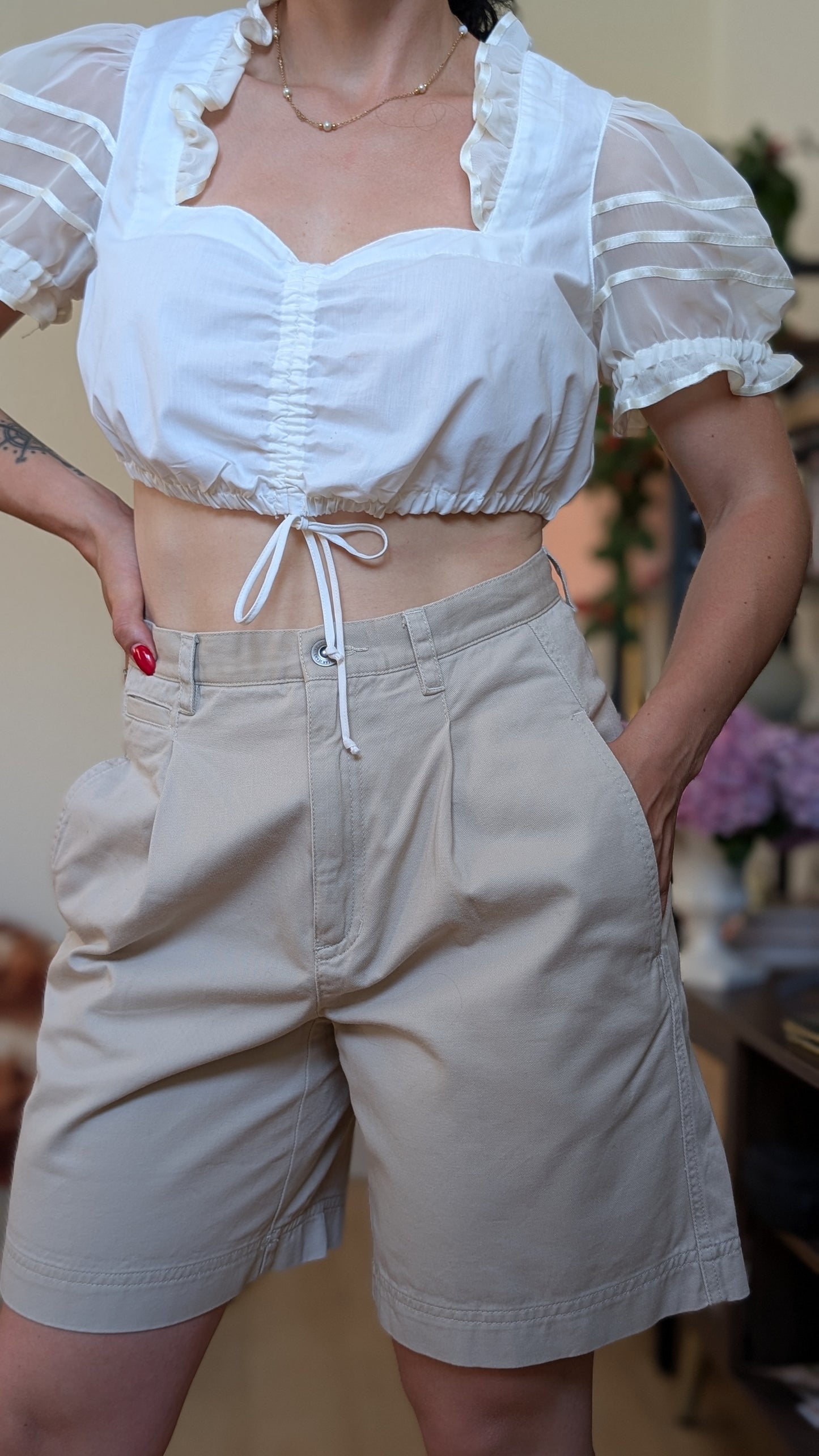 Short taille haute 80s T36