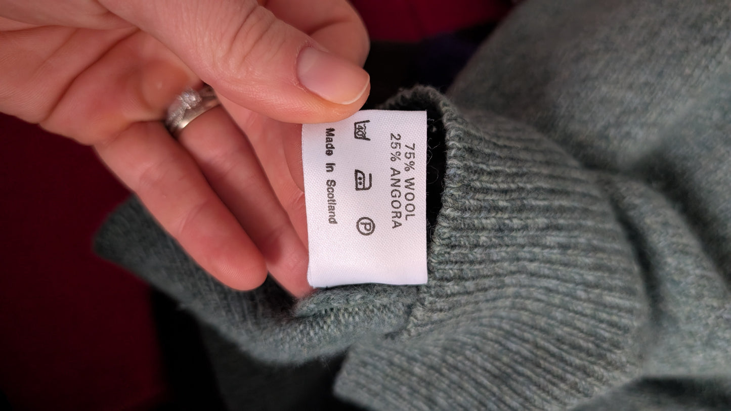 Pull laine et angora fabriqué en Ecosse du 34 au 44+