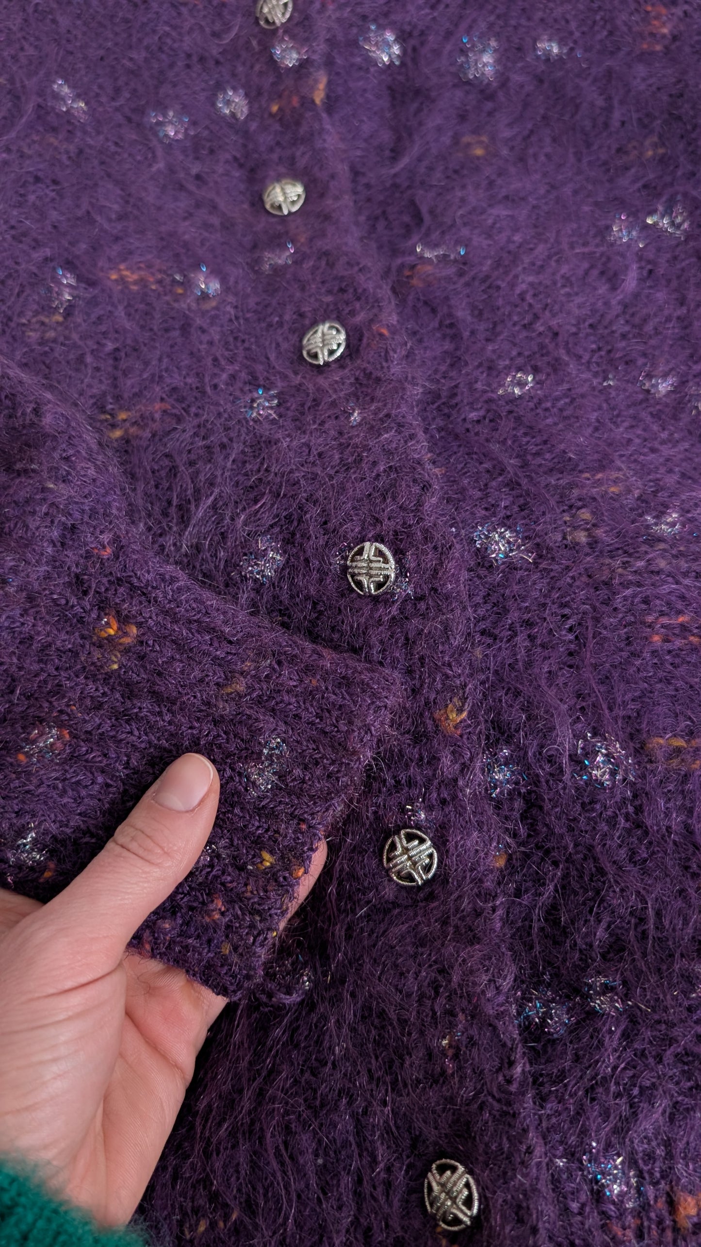 Cardigan laine 80s taille 40-42