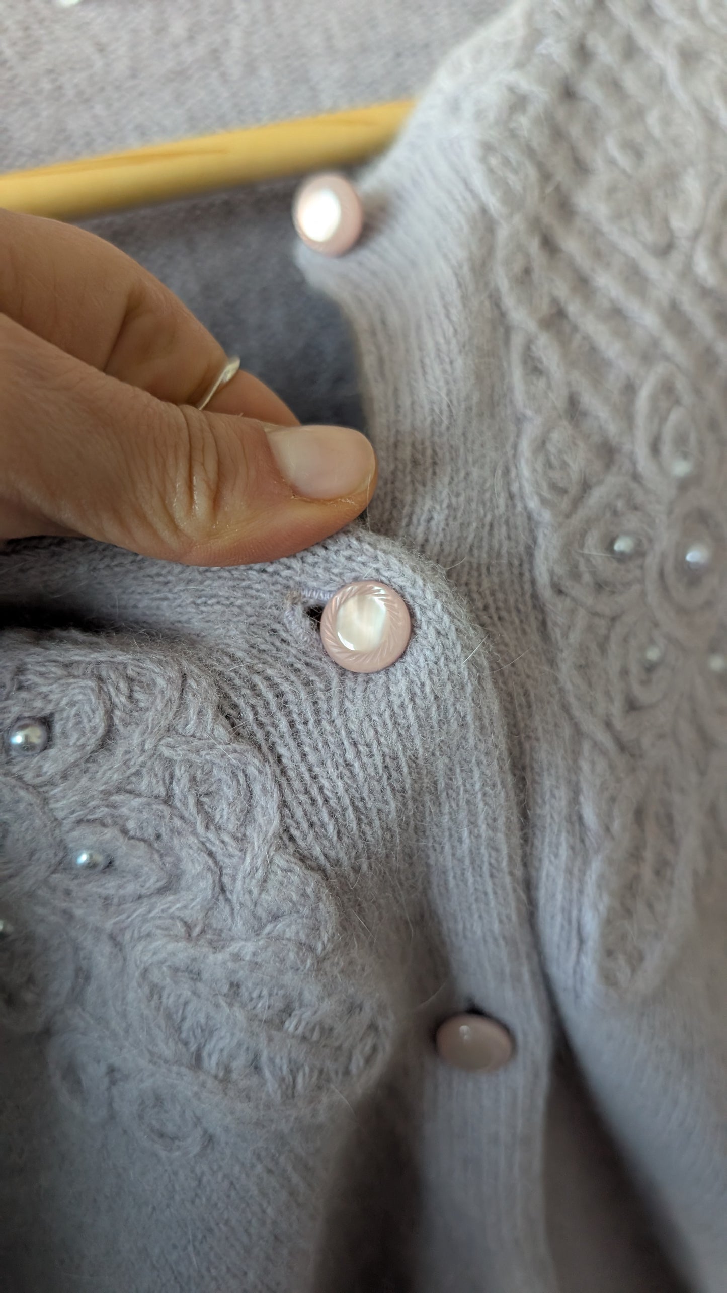 Cardigan angora 80 T38-40