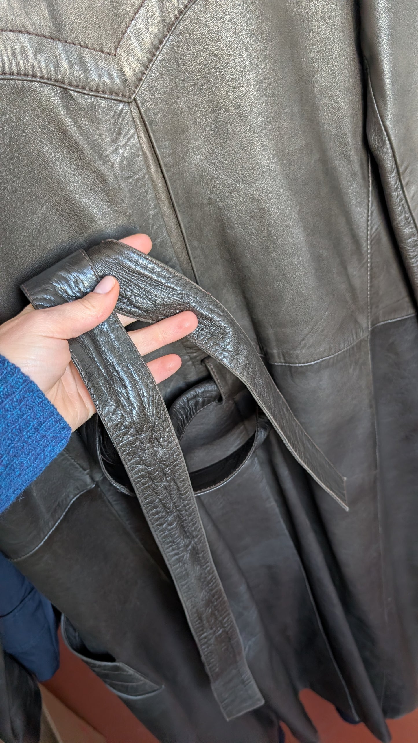 Trench cuir 70s T38