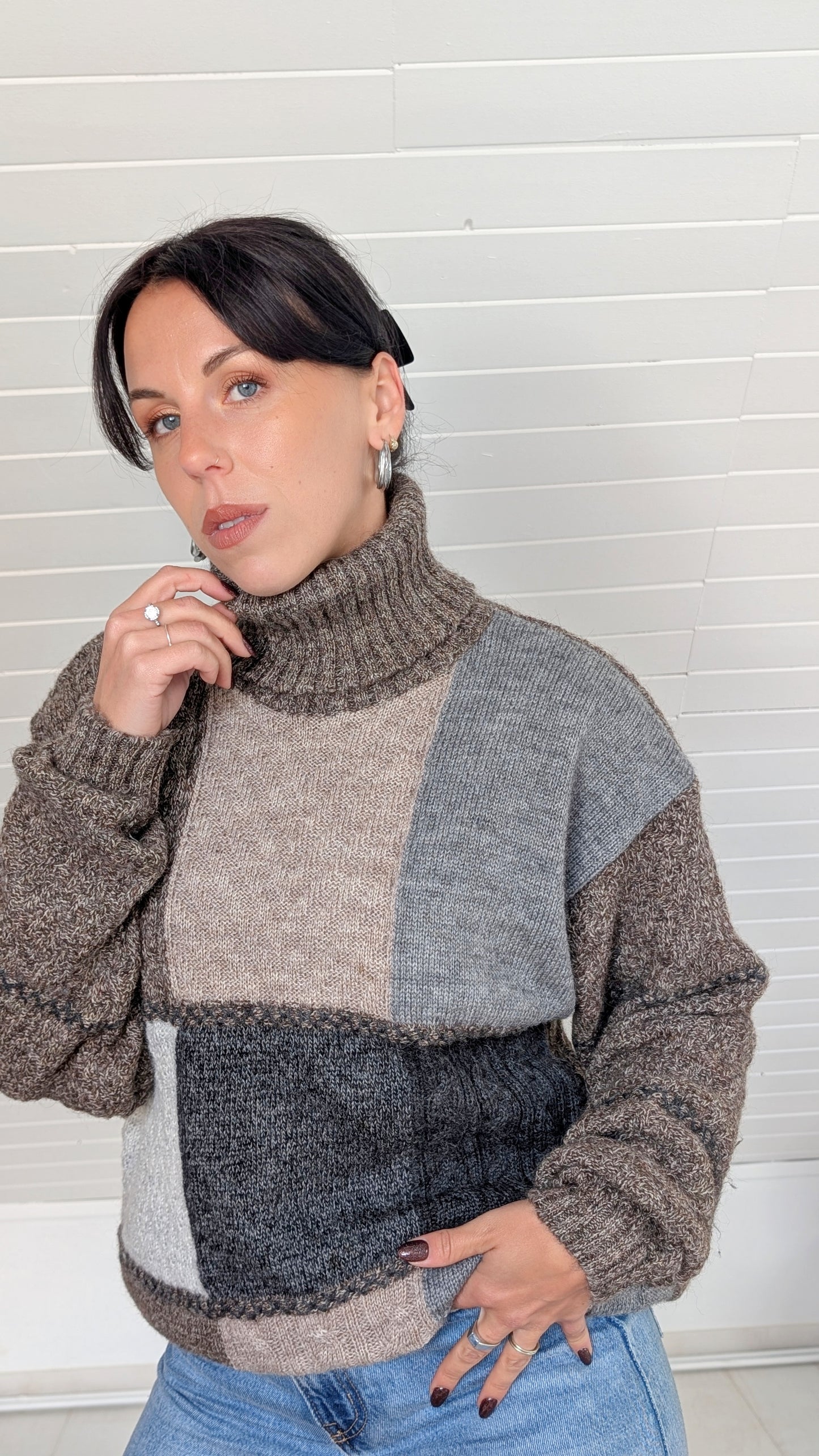 Pull laine et alpaca T40-42