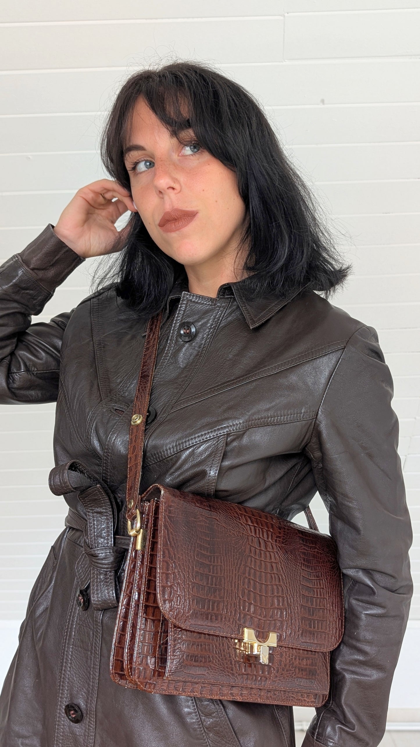 Sac cuir 70s