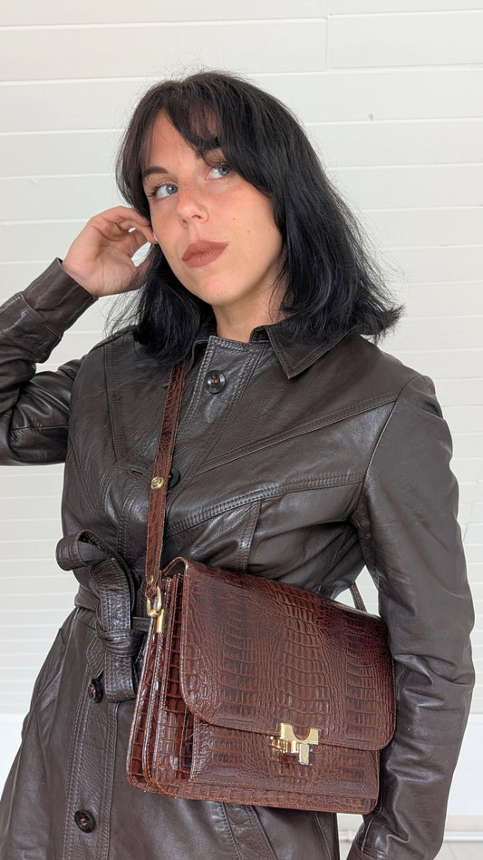 Sac cuir 70s