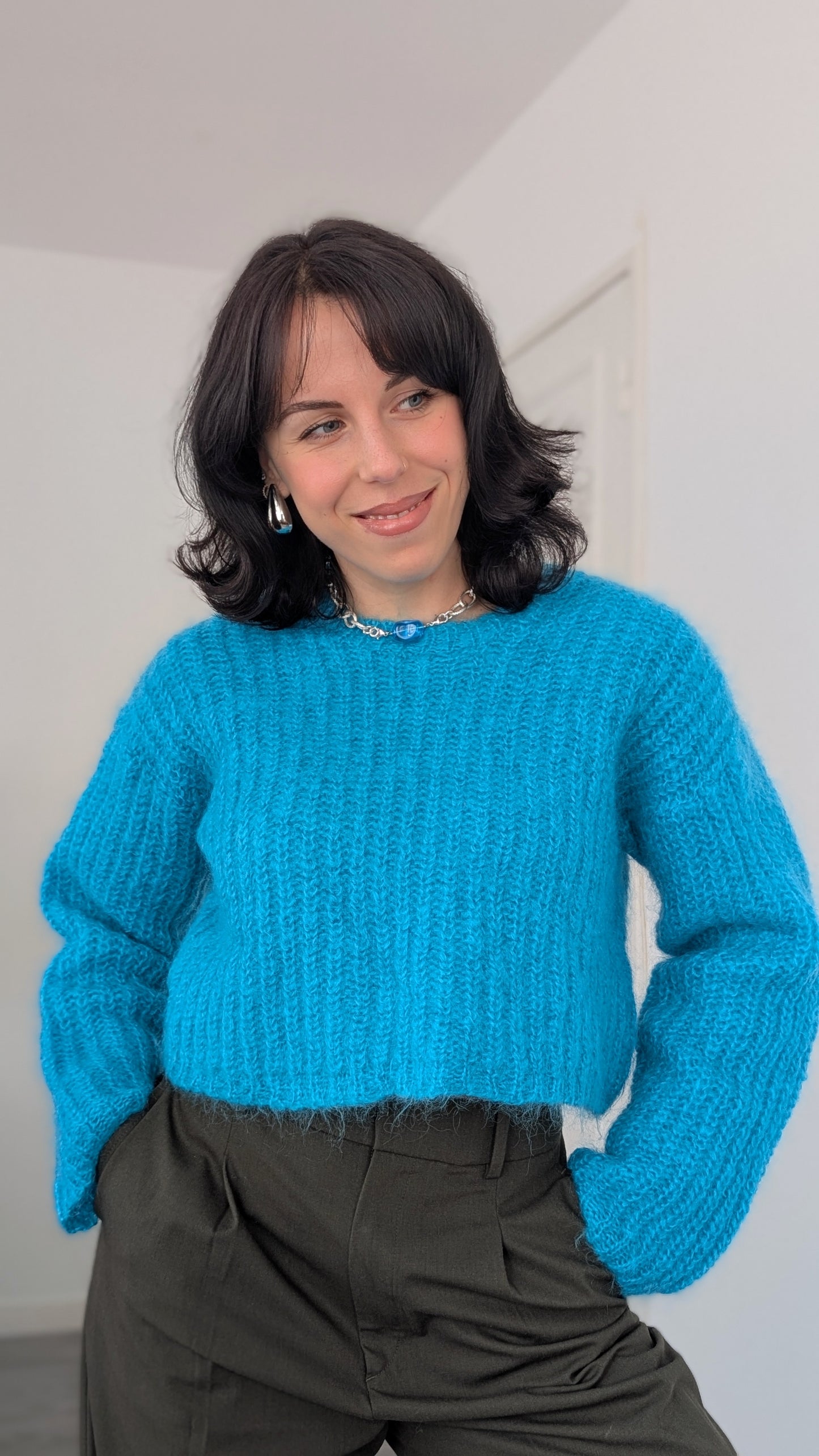 Pull mohair et laine du 34 au 40