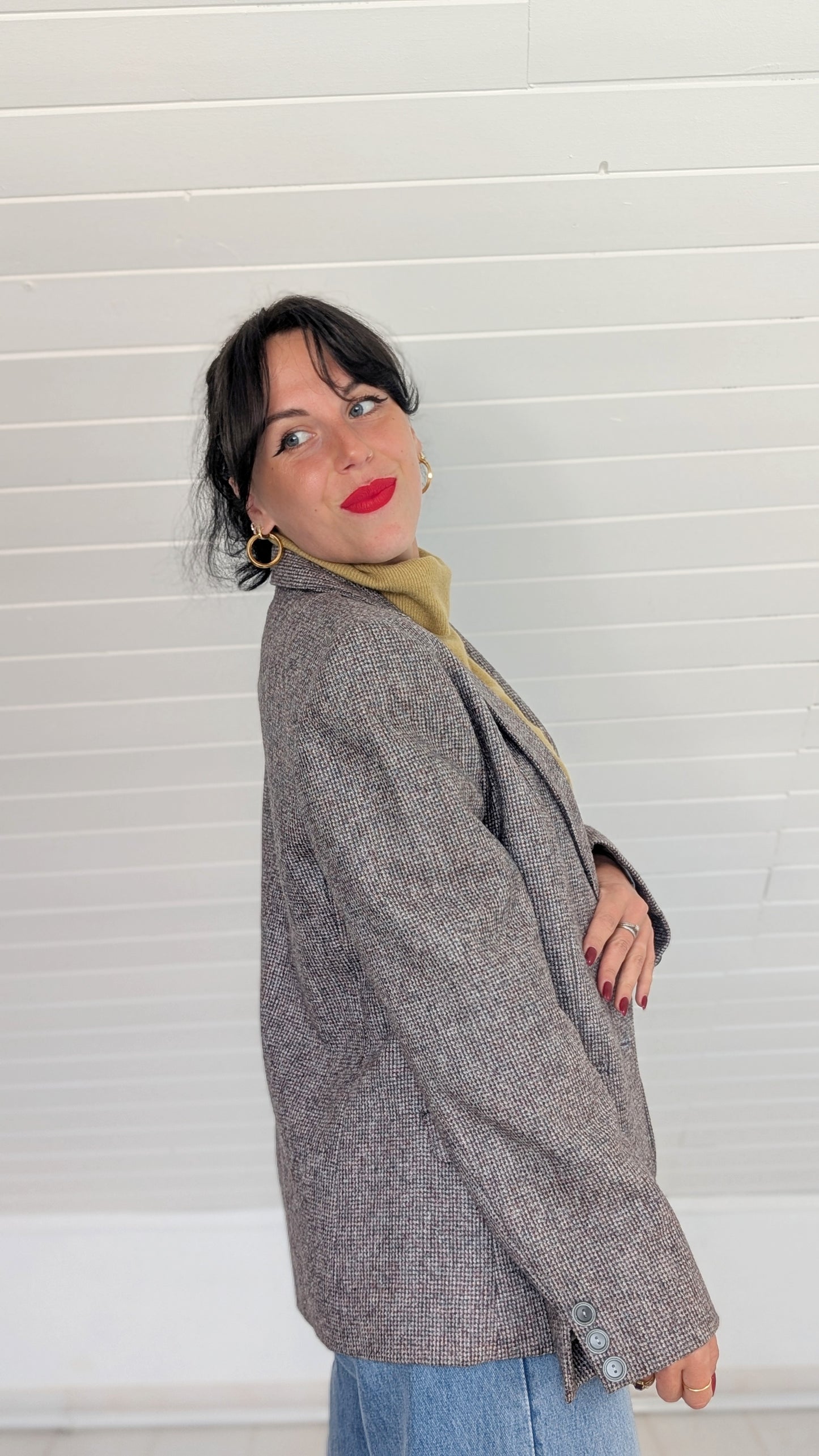 Blazer pure laine 80s T38