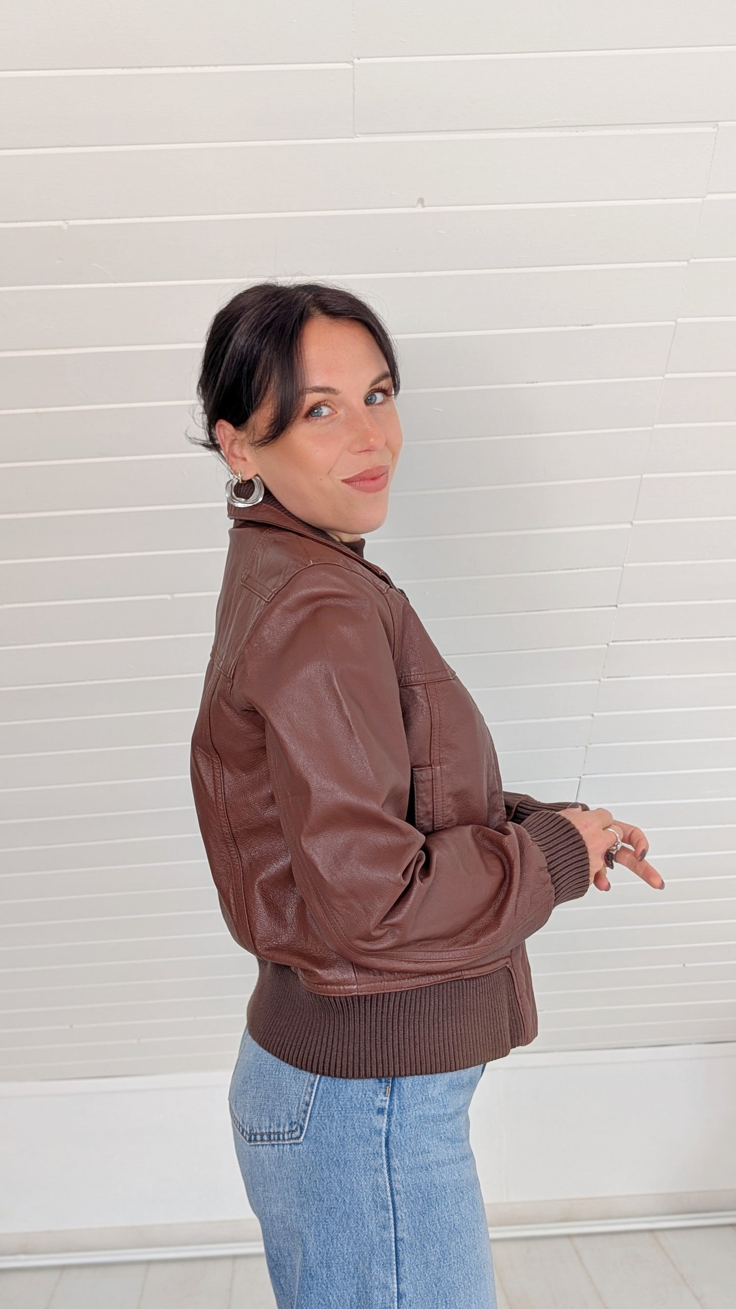 Veste cuir T36
