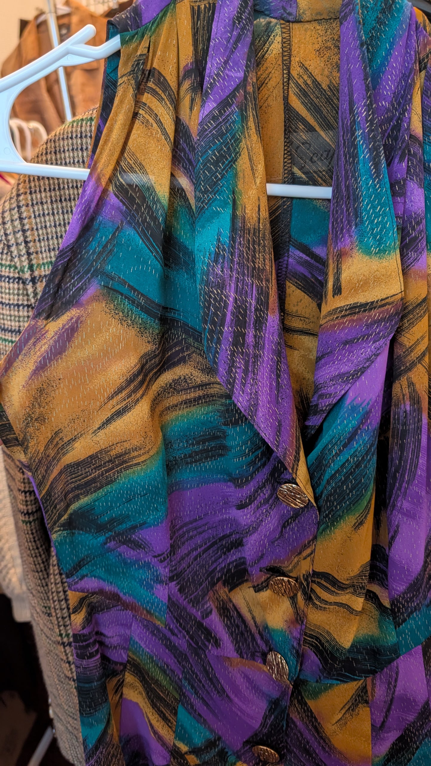 Combinaison soie 80s T36