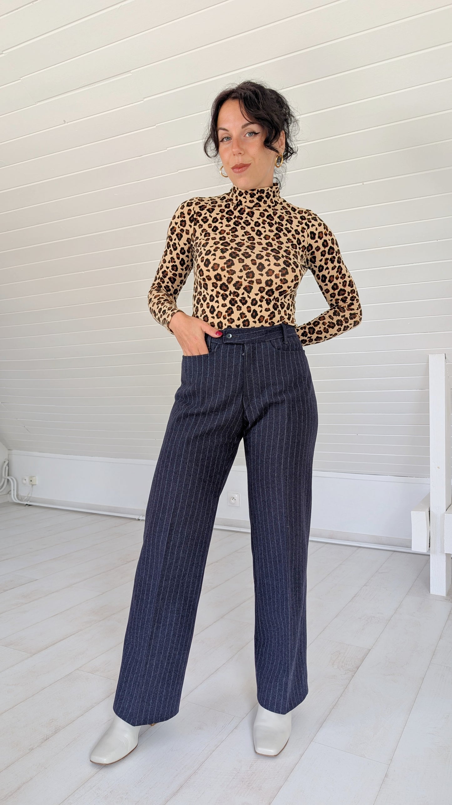 Tailleur pure laine 70s Burton T38