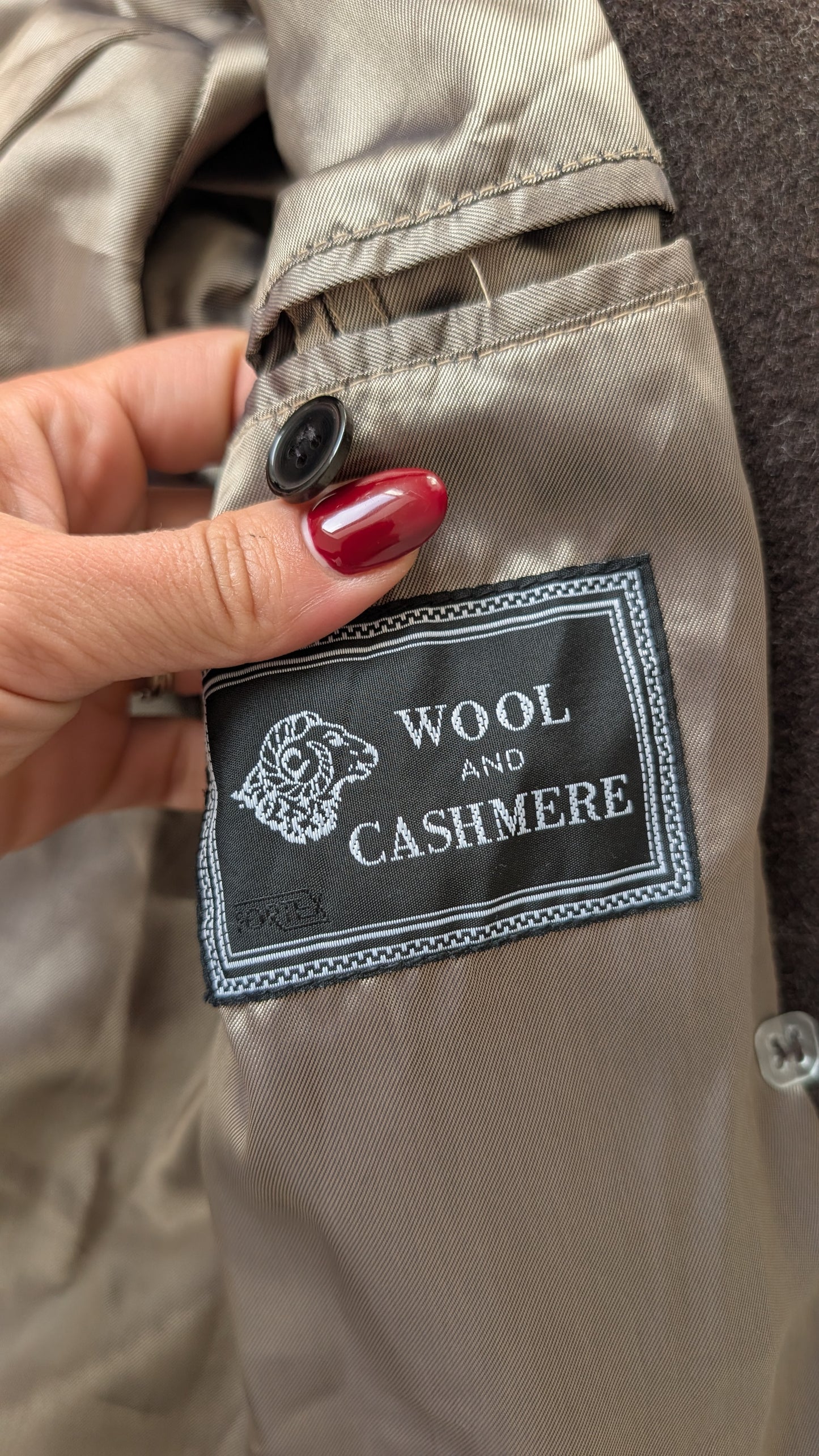 Manteau laine et cachemire 90s T40-42