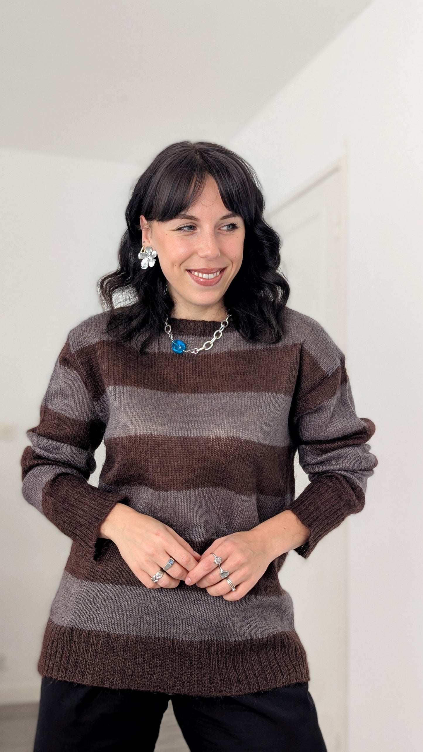 Pull laine et mohair T40-42