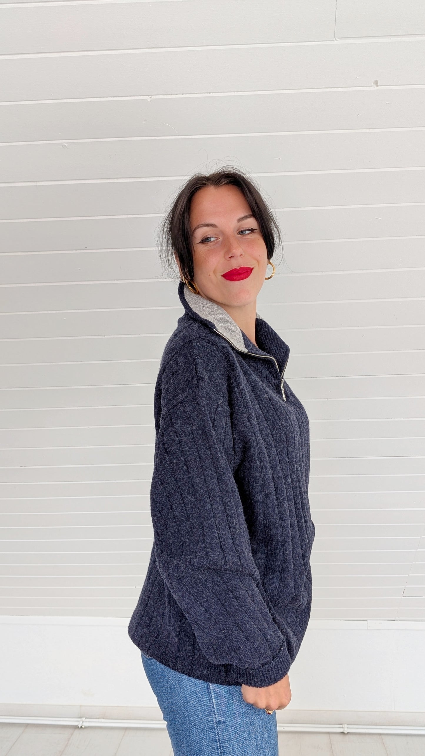 Pull camionneur laine et cachemire T40-42