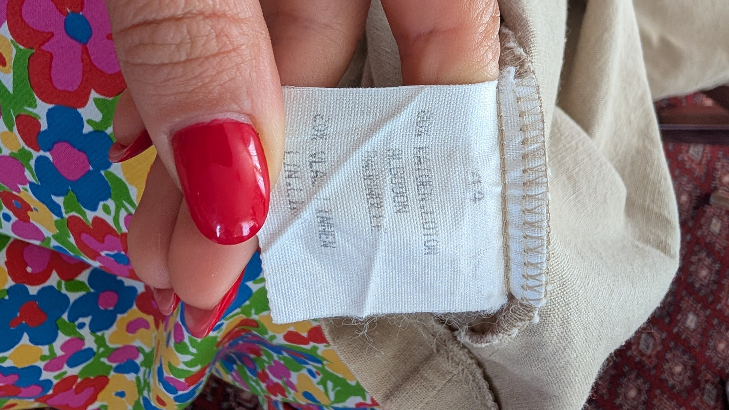Robe 90s lin et coton T42