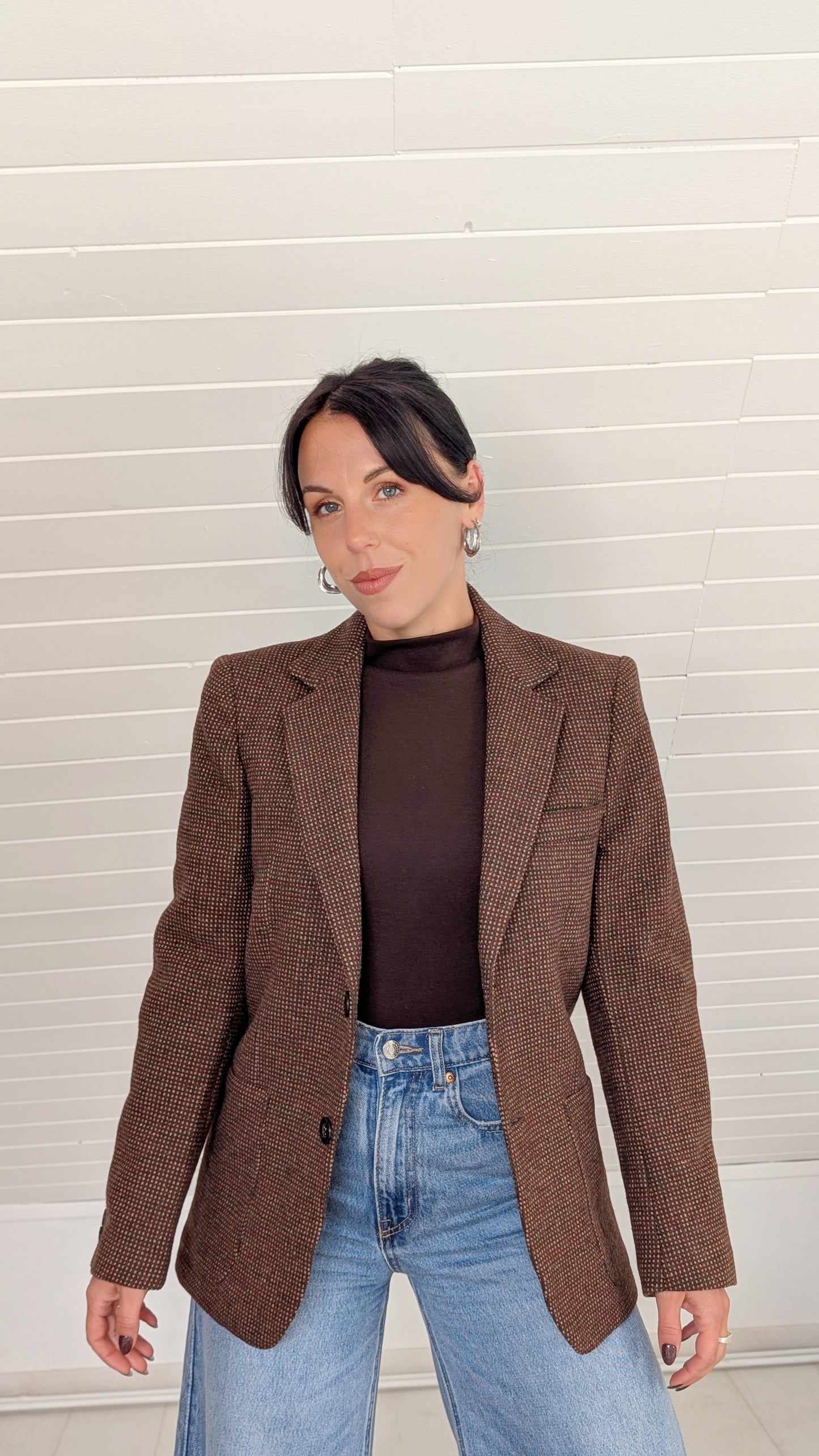 Blazer 70s laine fabriqué en Italie T36