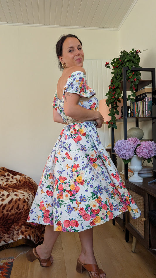 Robe coton 80s jusqu'à taille 44