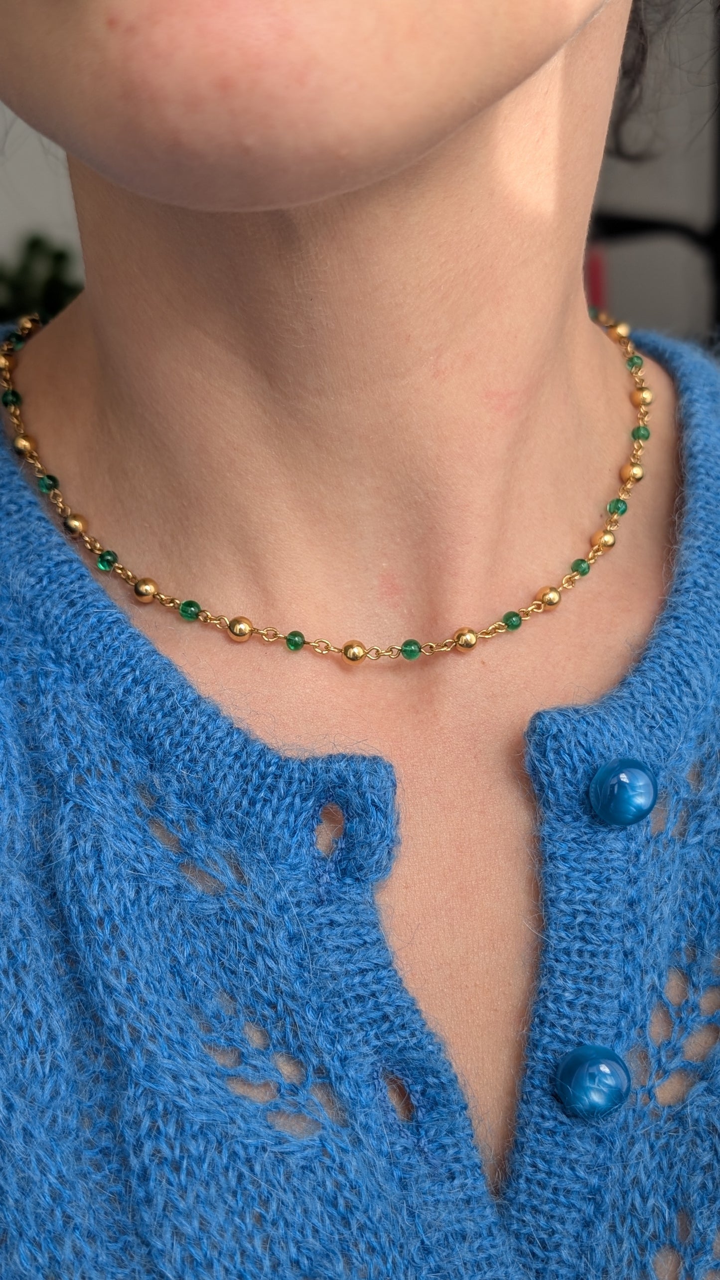 Collier plaqué or poinçon