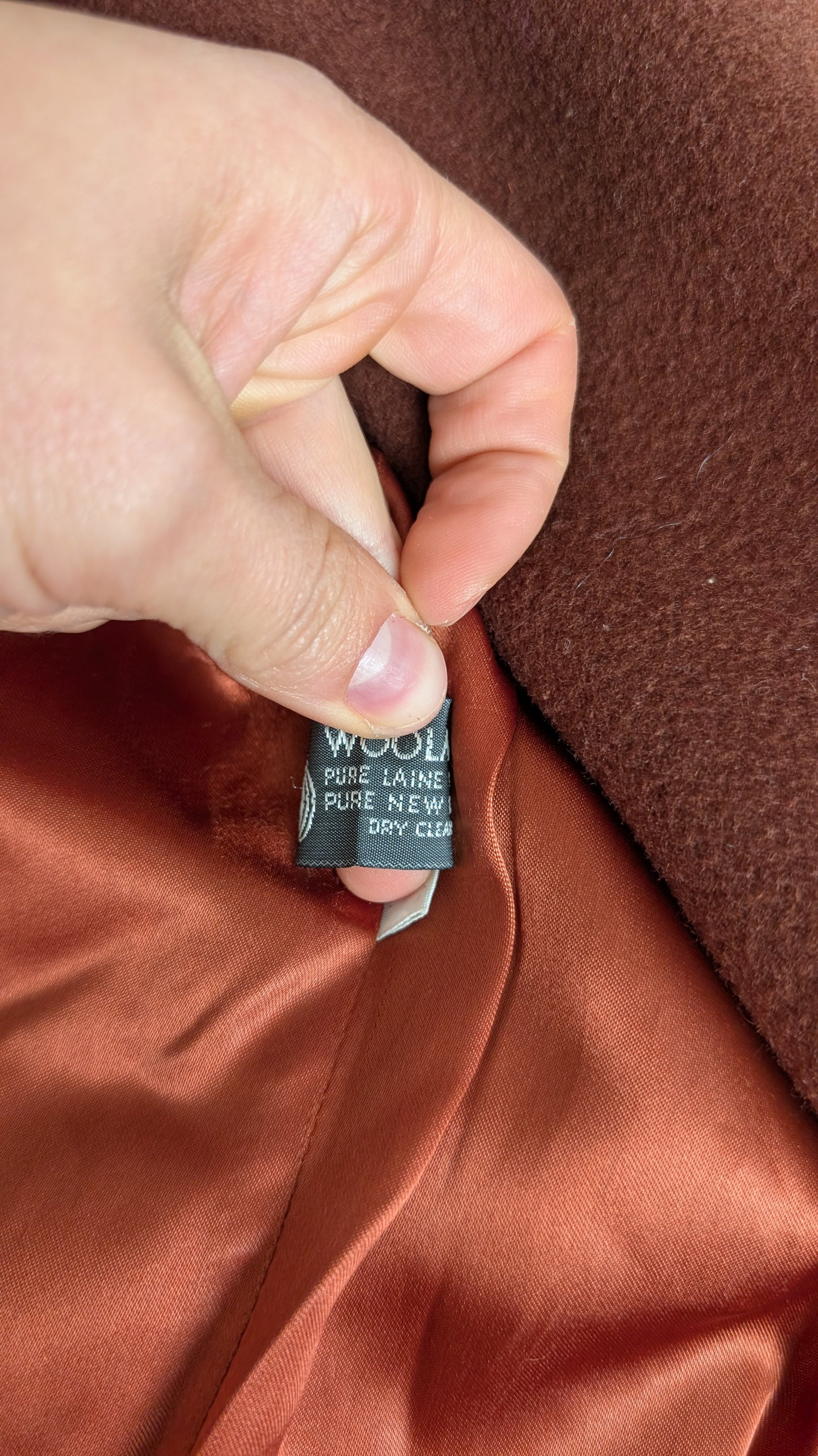 Manteau laine 80s T38-40