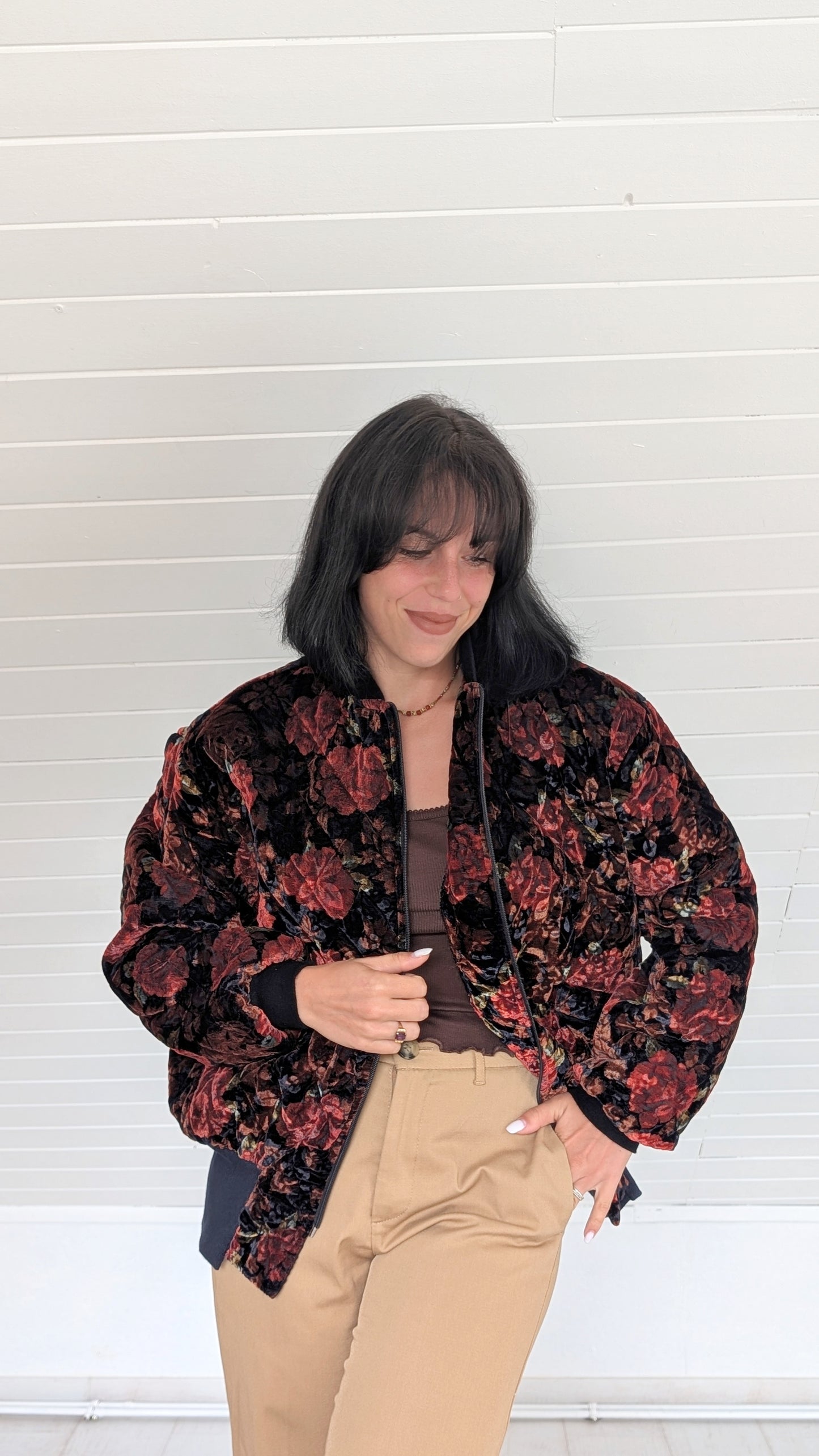 Bombers velours 80s T40-42