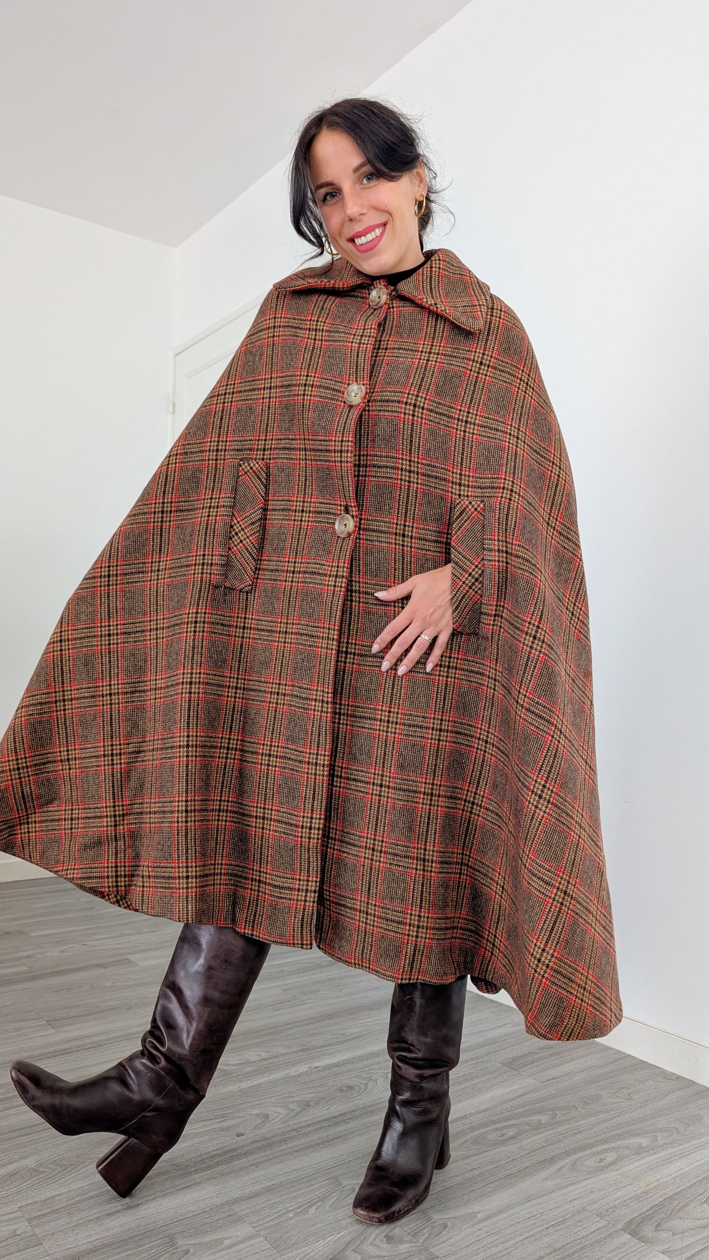 Cape laine rare 1970 taille unique