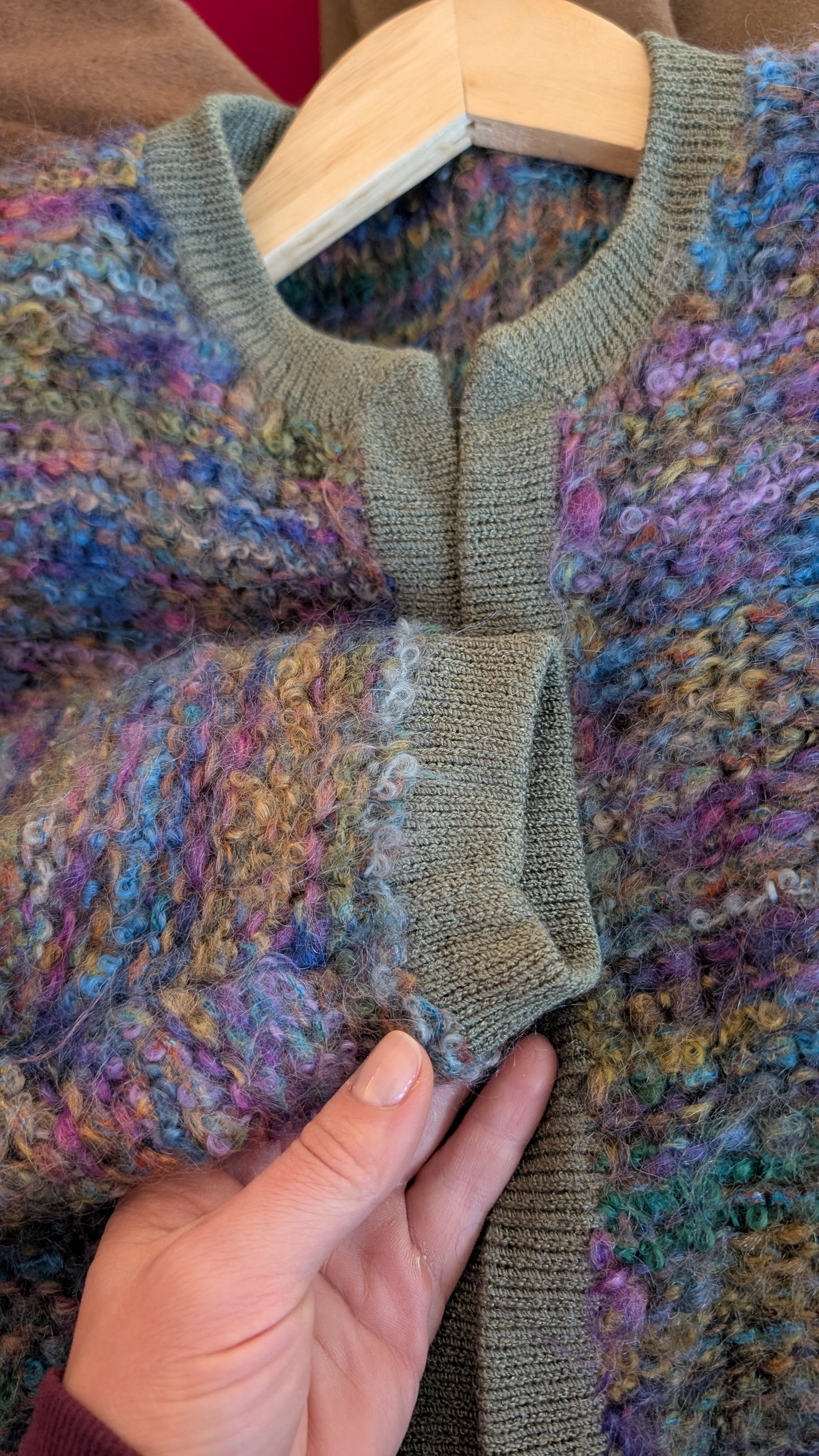 Cardigan laine et mohair T36-38