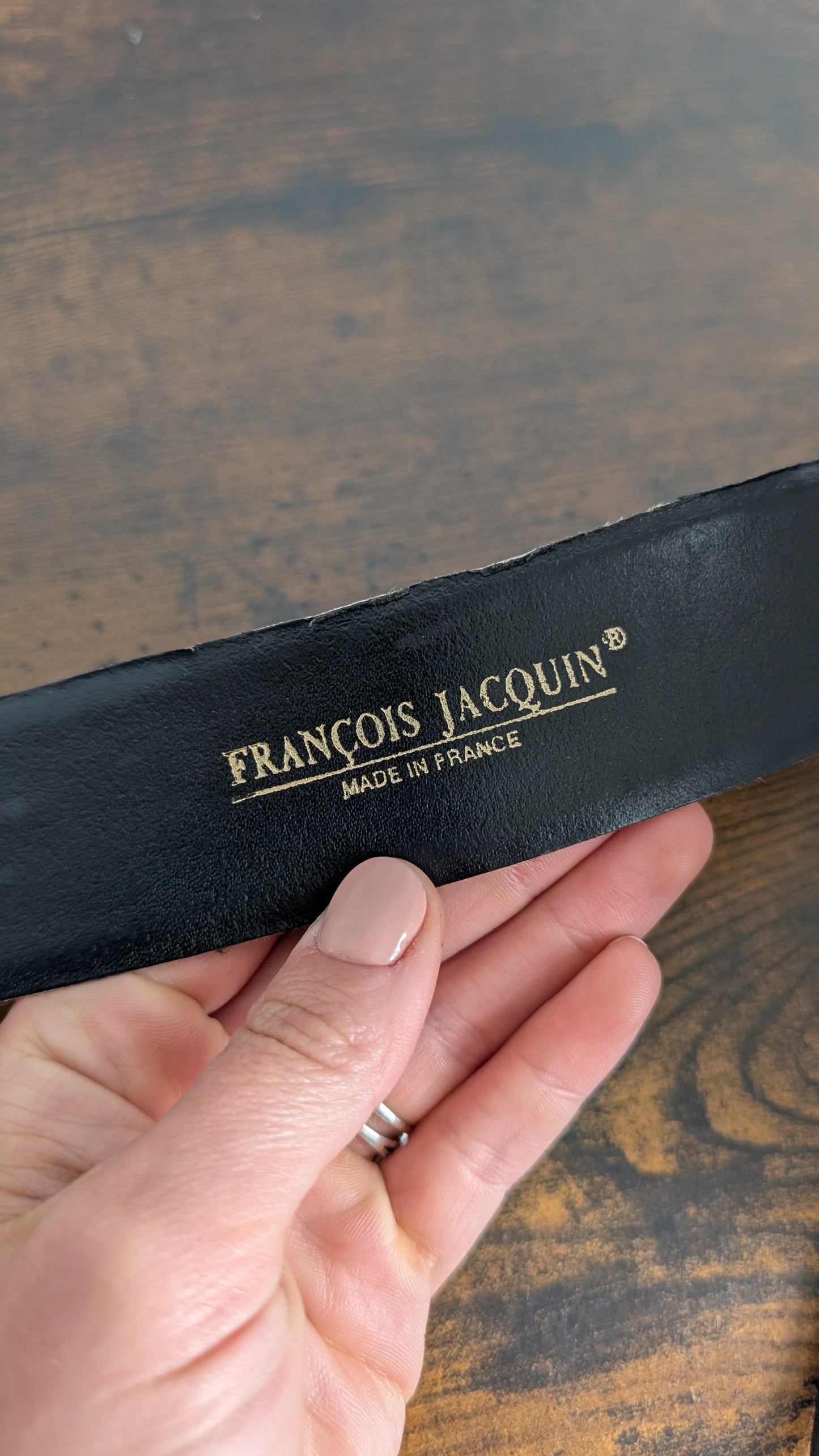 Ceinture cuir fabriquée en France