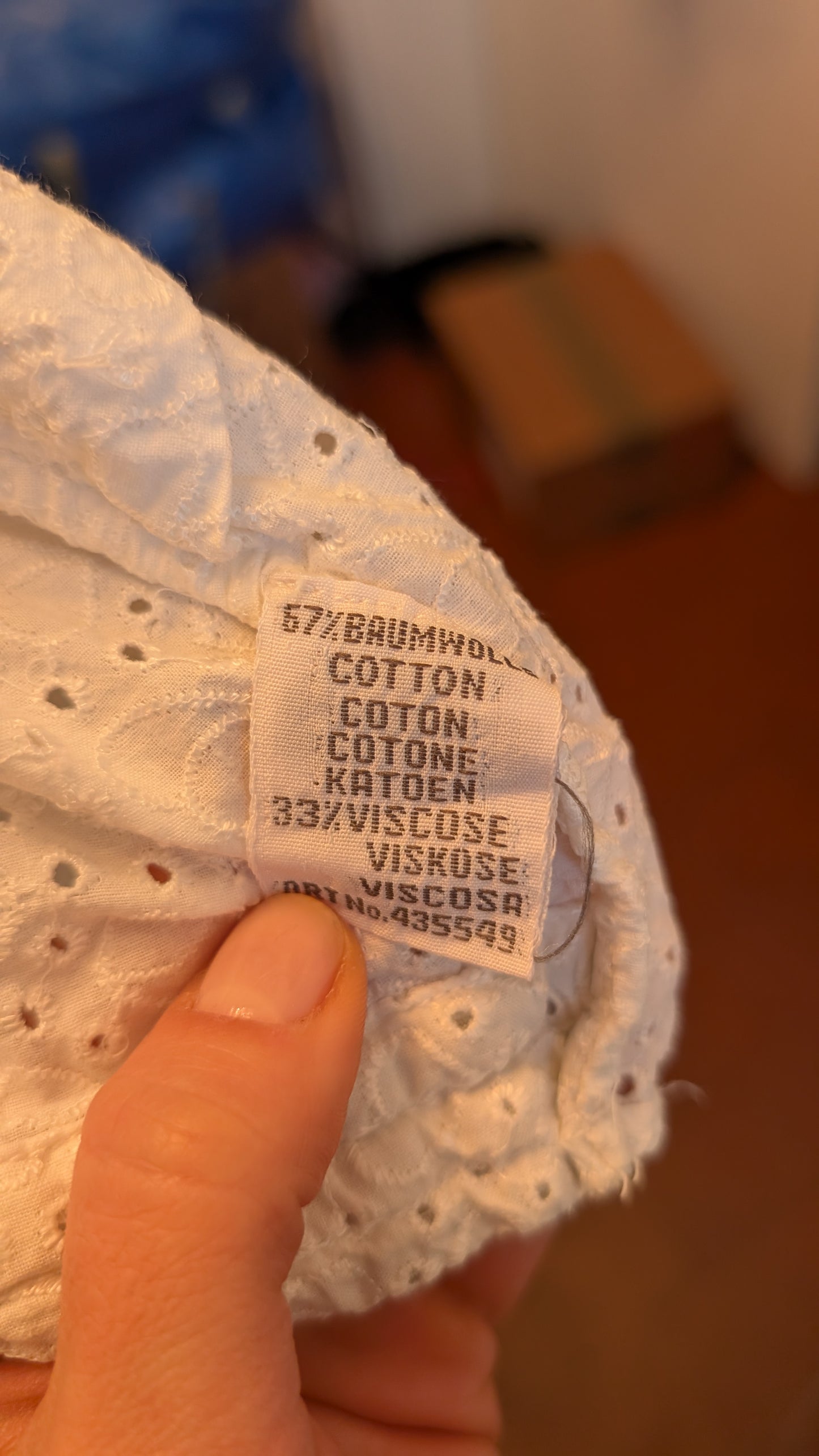 Blouse 80s broderies anglaises T42-44