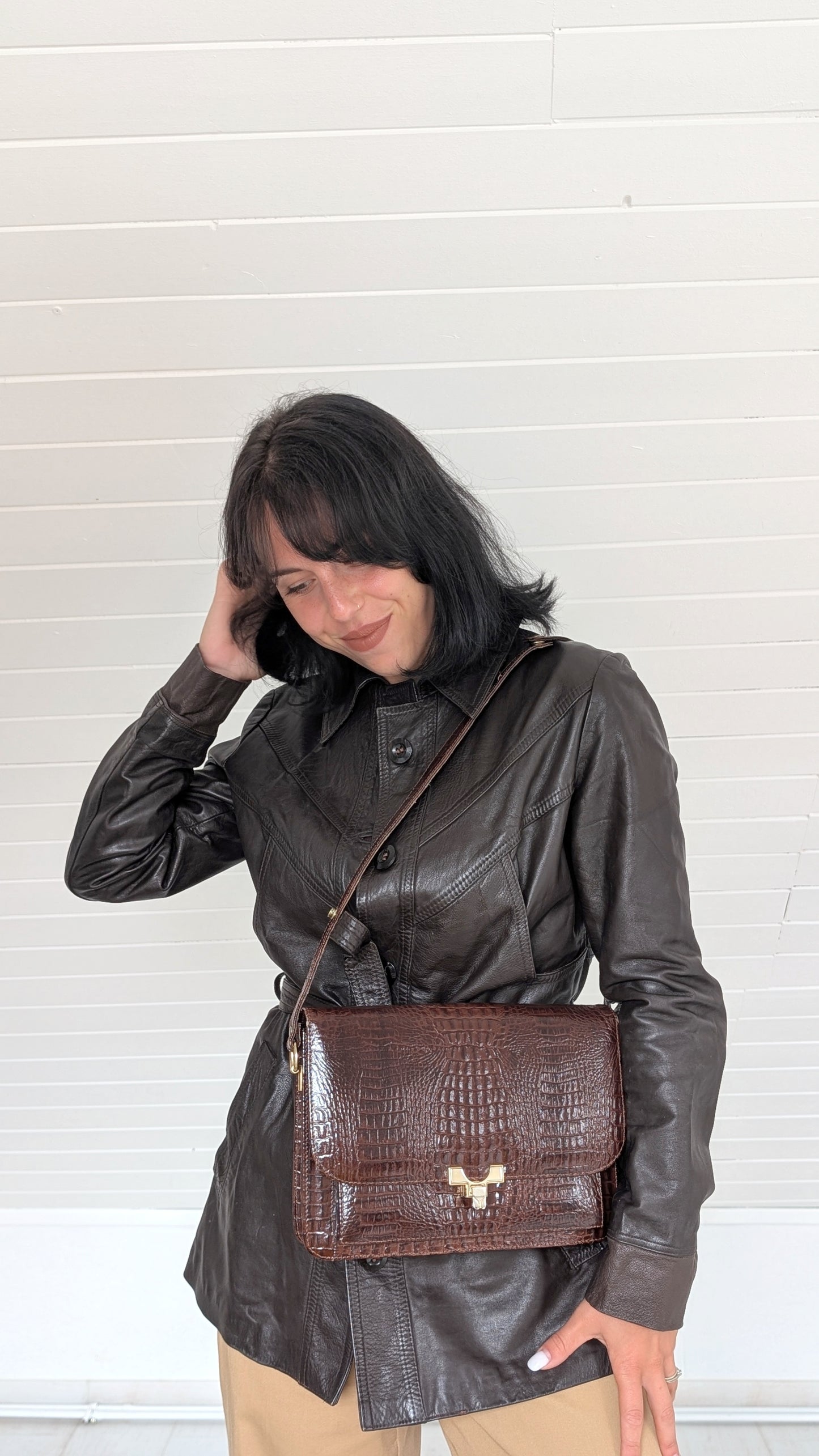 Sac cuir 70s