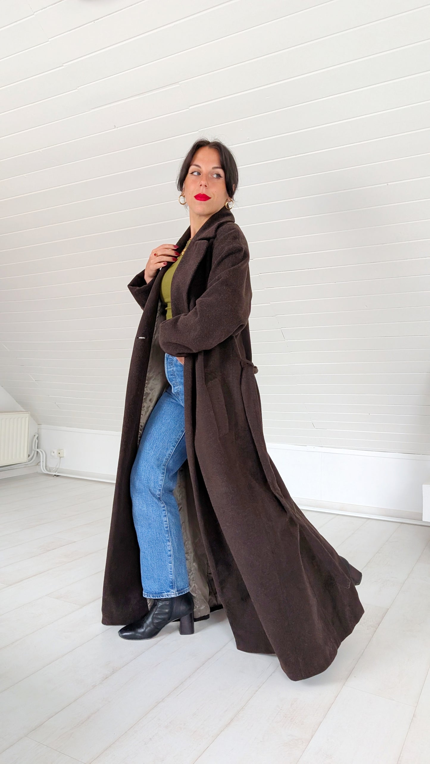 Manteau laine et cachemire 90s T40-42