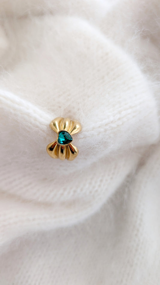 Bague plaqué or ajustable 80s