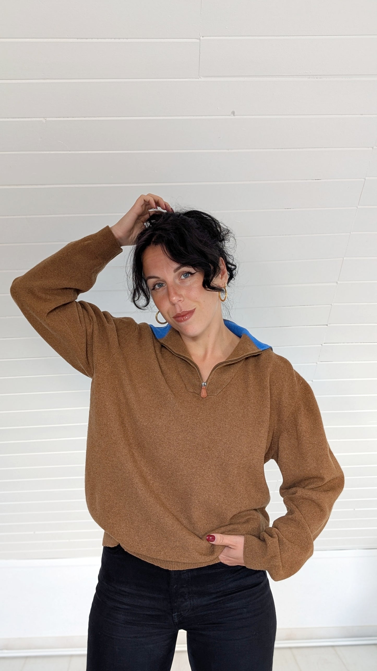 Pull laine et cachemire T40-42