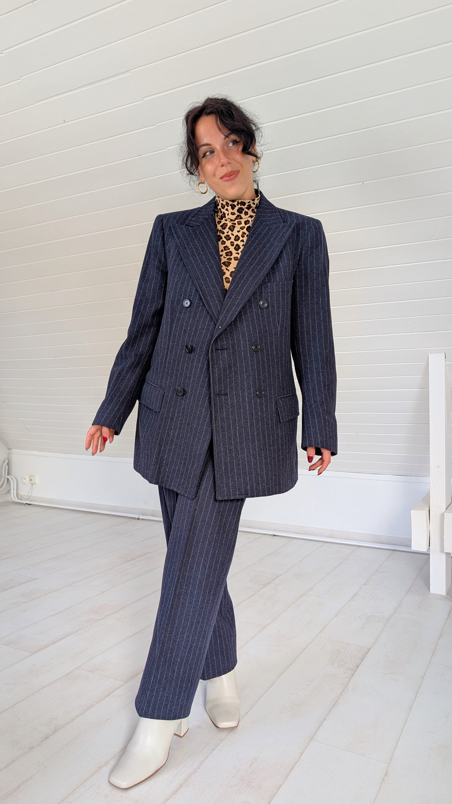 Tailleur pure laine 70s Burton T38