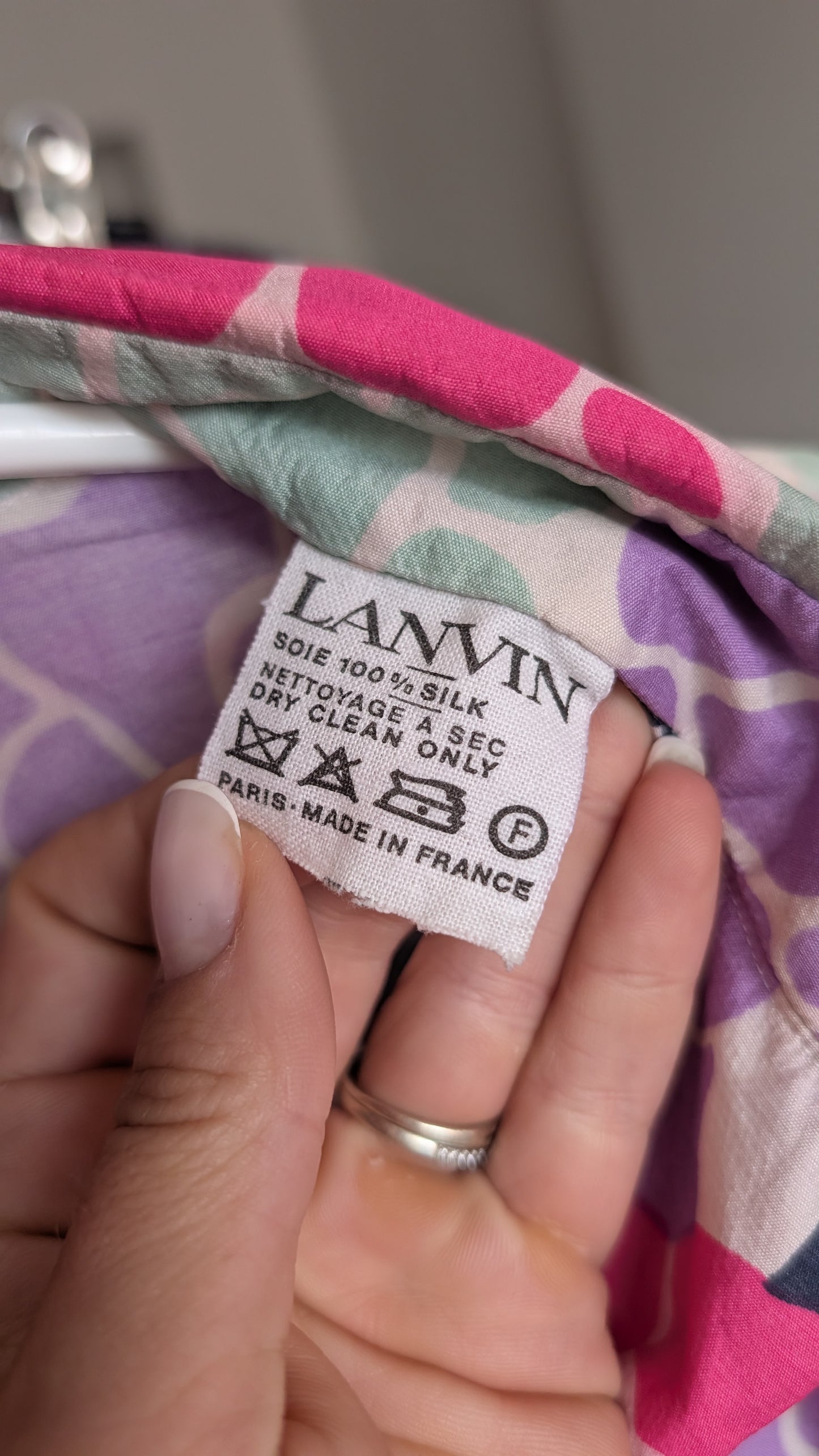 Blouse 70s Lanvin soie T36