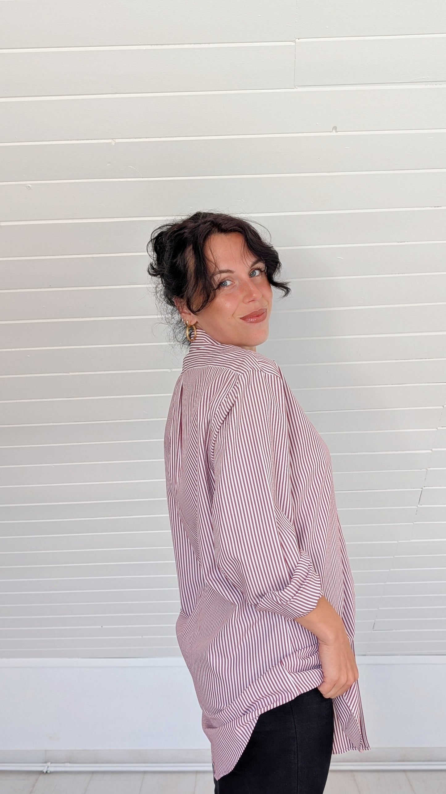 Chemise rayée coton T40-42
