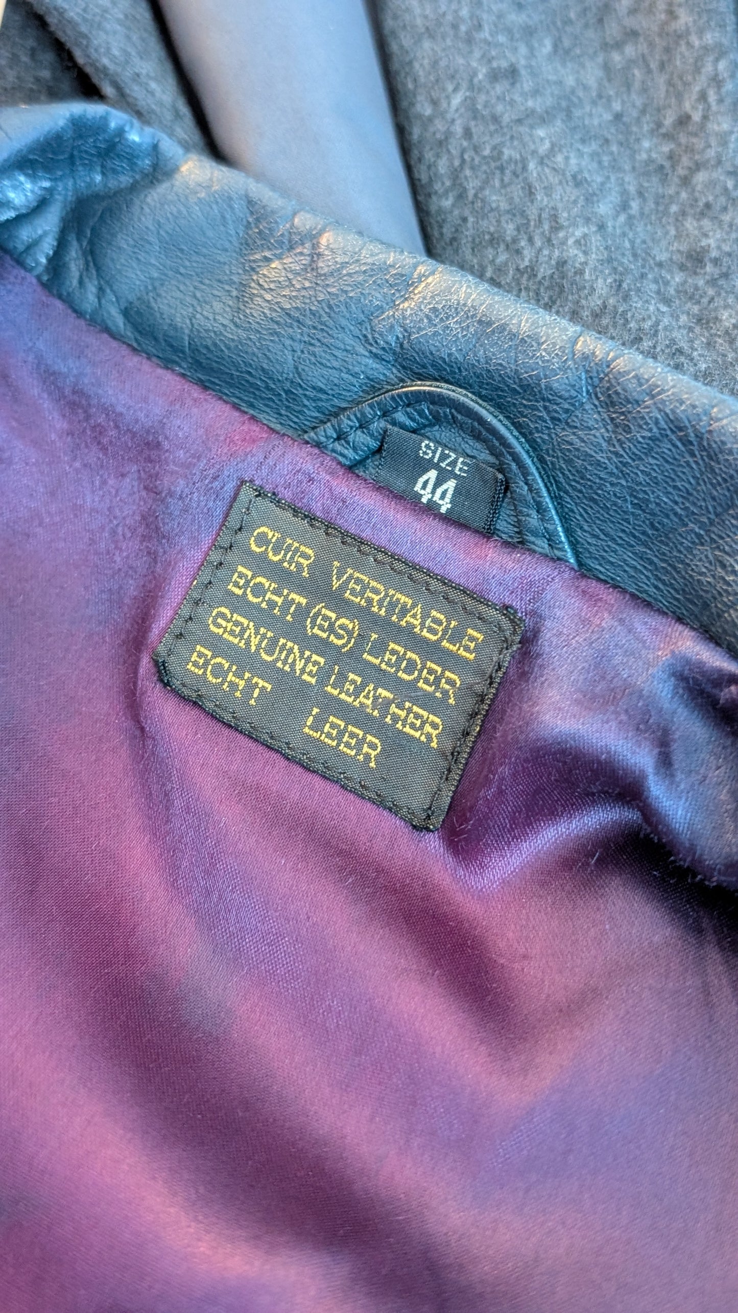 Trench cuir 1970 T38-40