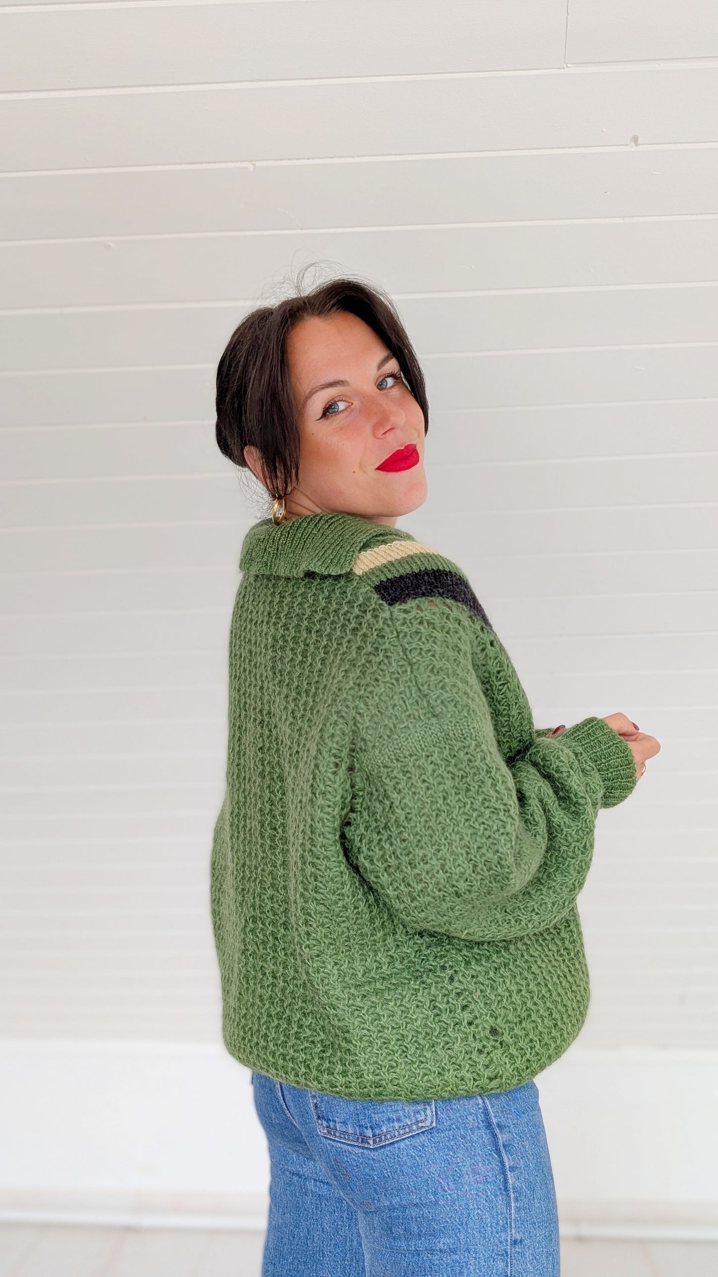 Pull 70s en laine mohair du 34 au 44