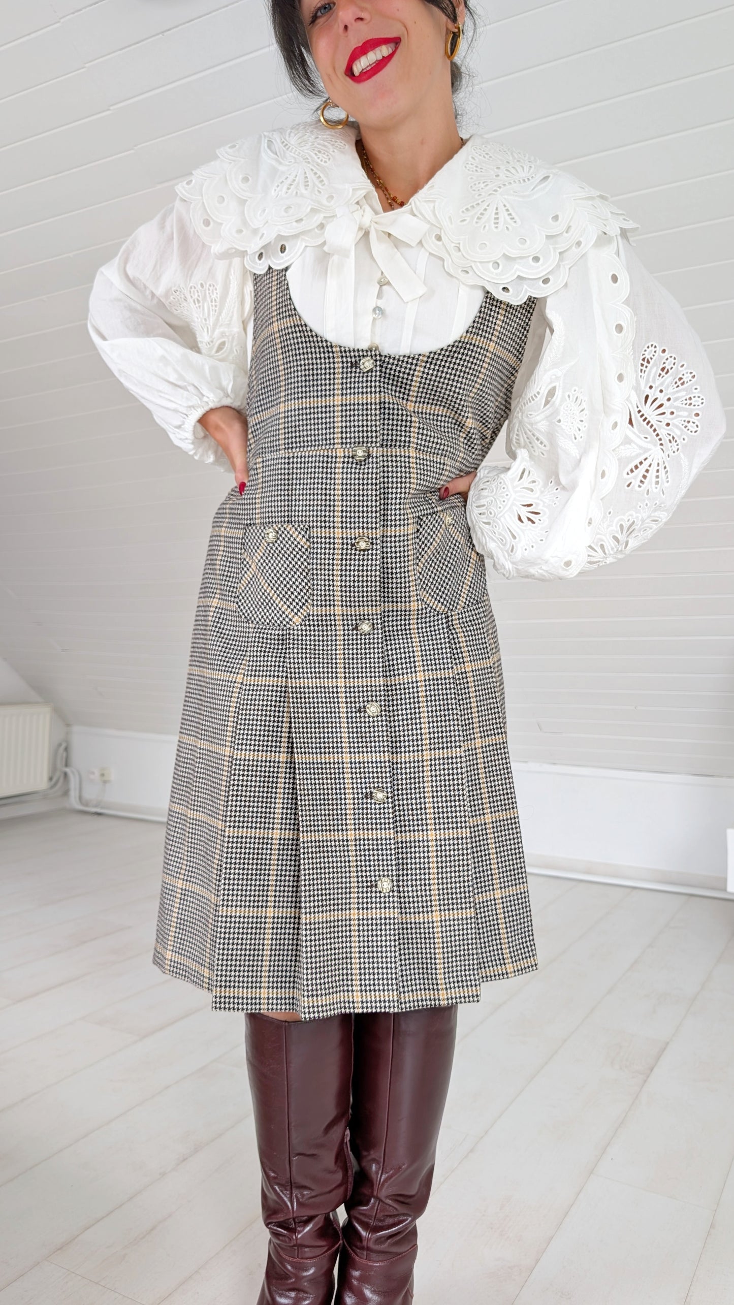 Robe faite main 70s T40