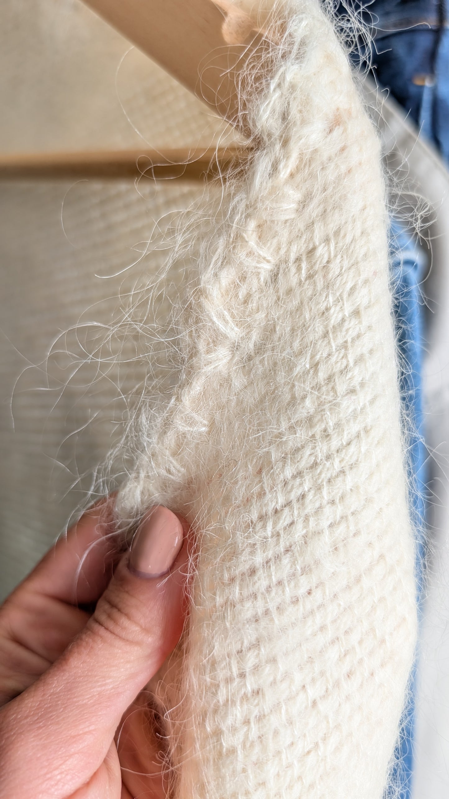 Cape/poncho 70s laine fait main