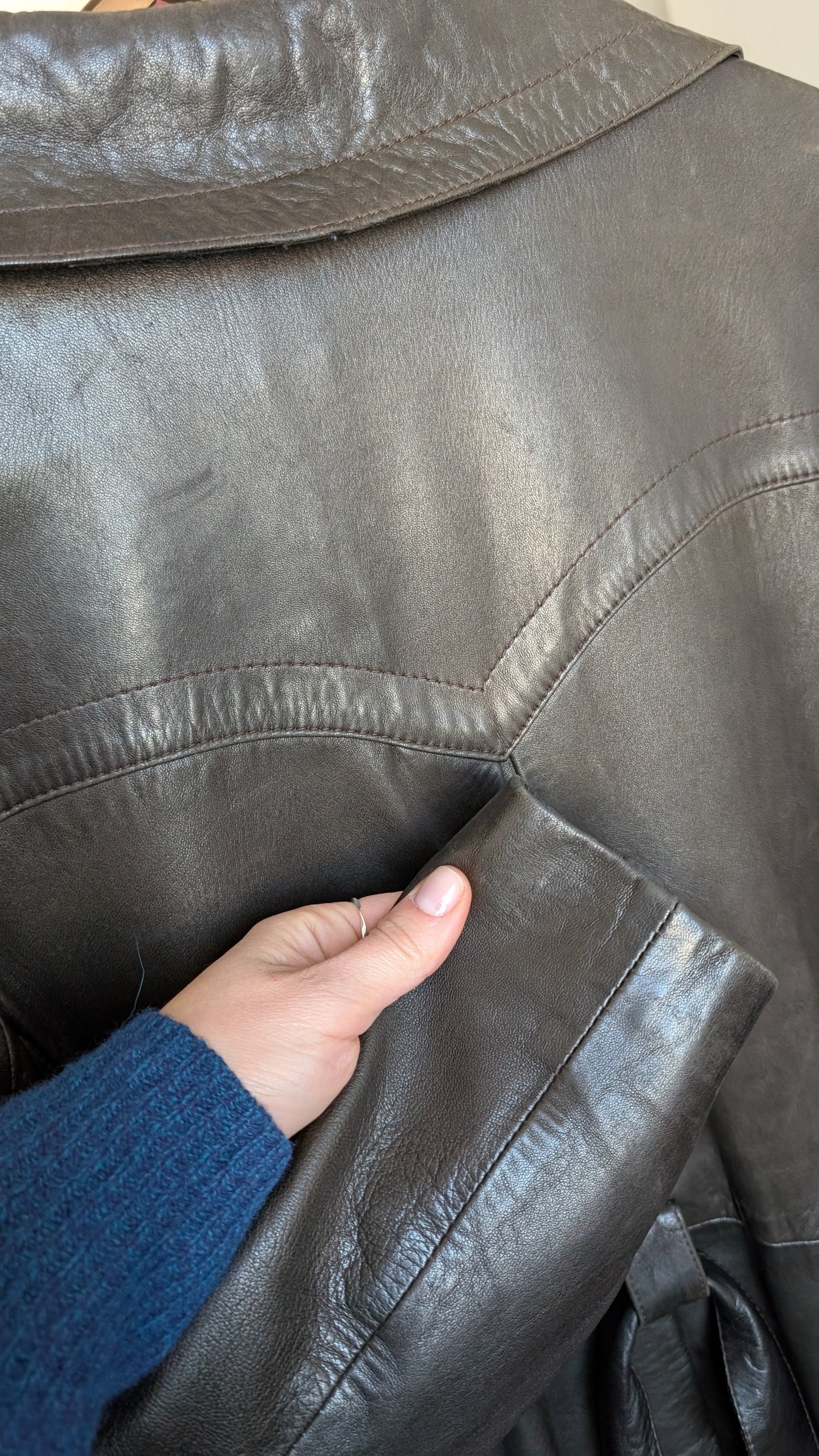 Trench cuir 70s T38