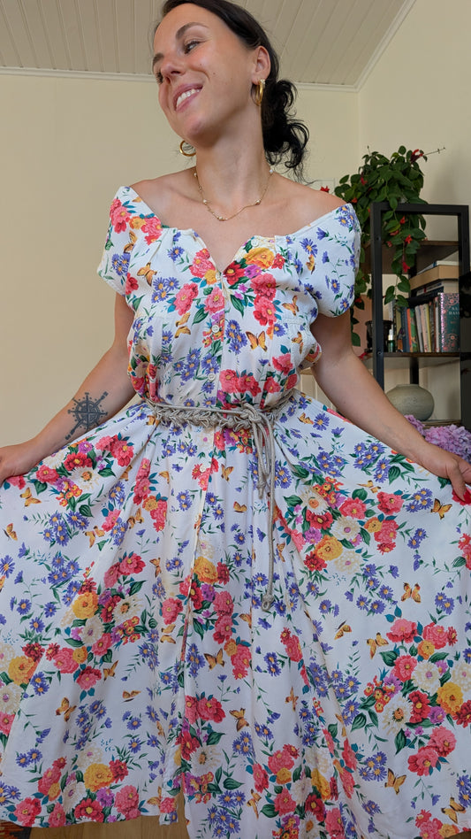 Robe coton 80s jusqu'à taille 44