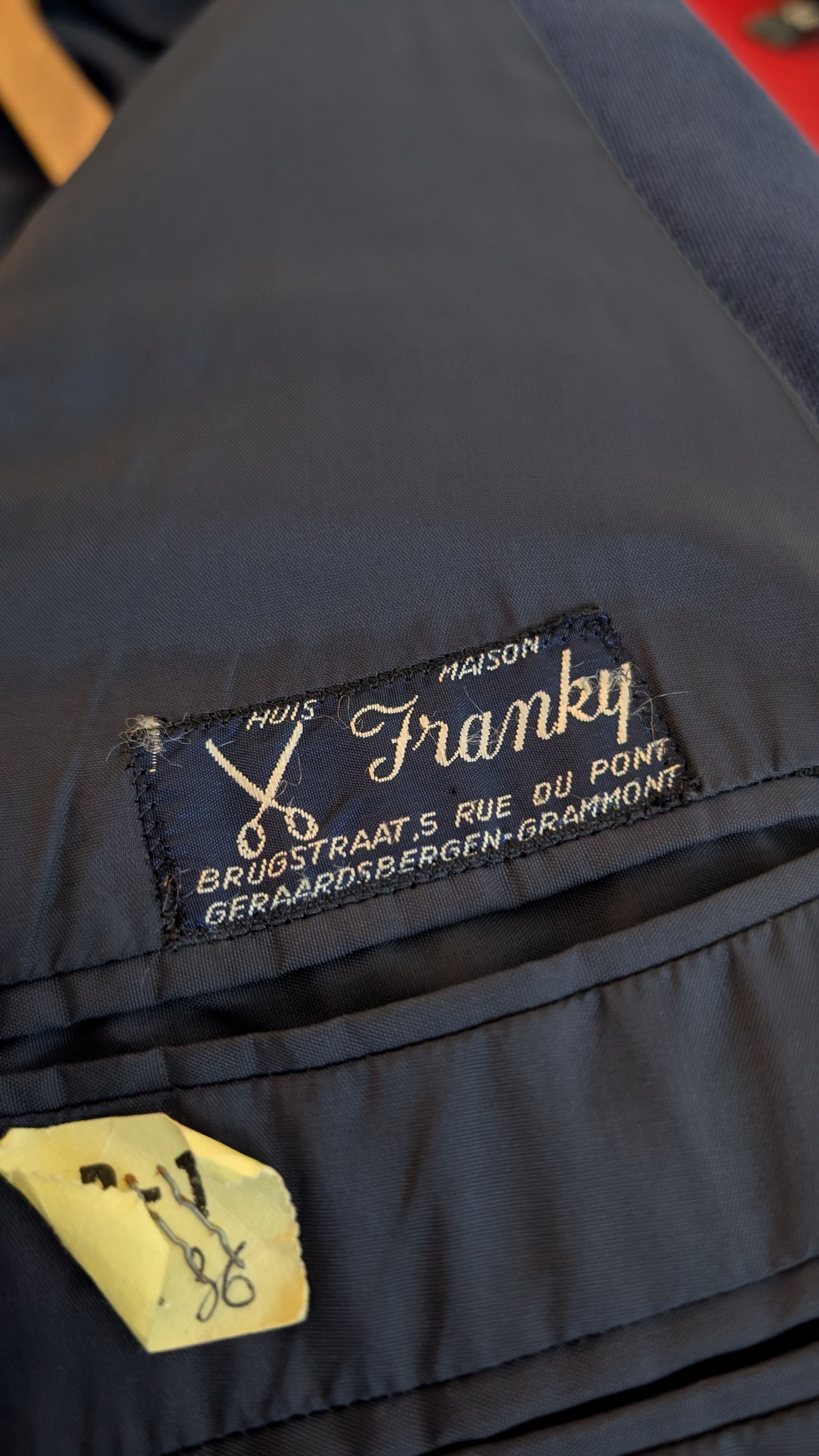 Costume deux pièces velours 70s T40