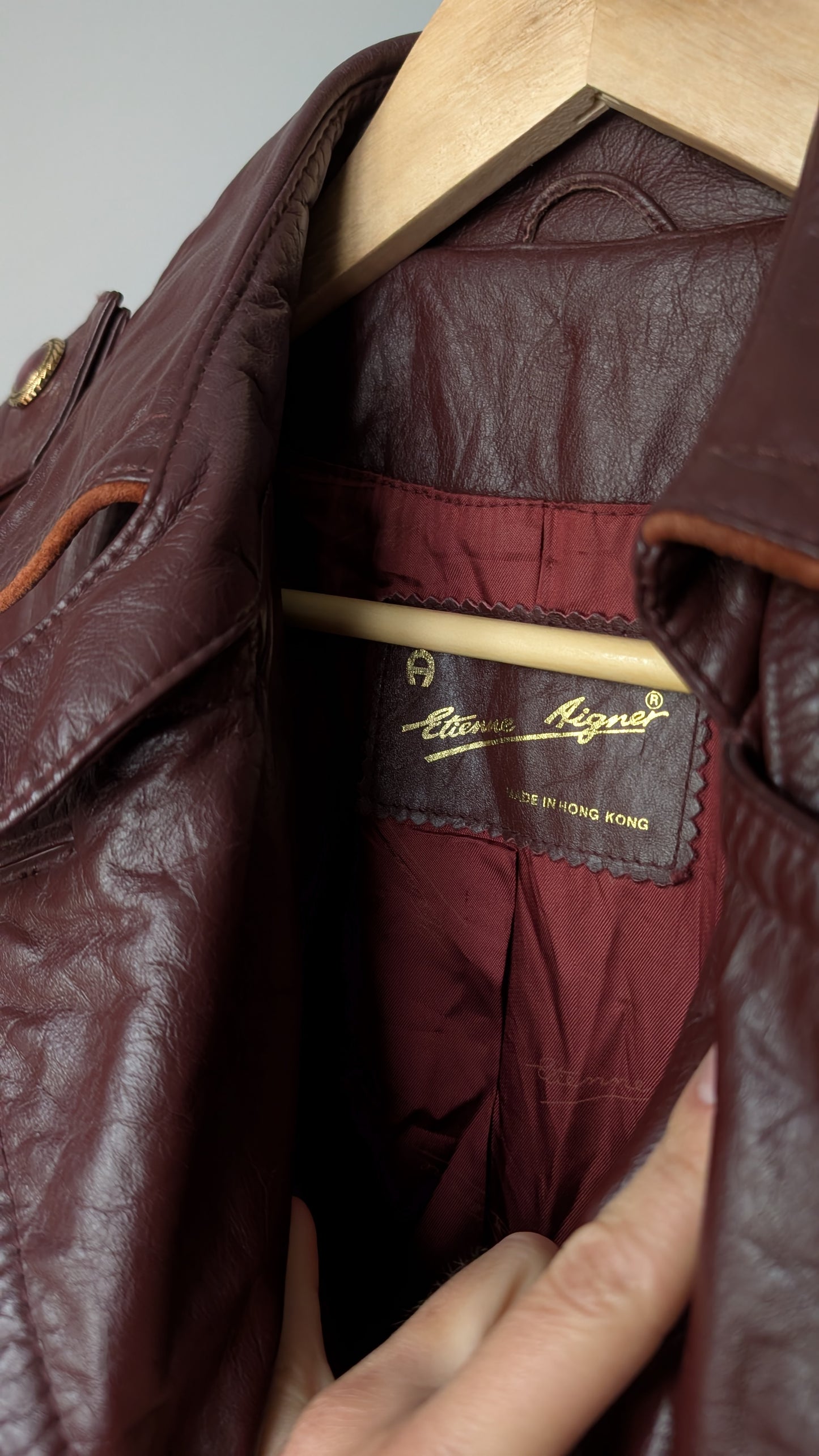 Trench en cuir 1980 T38