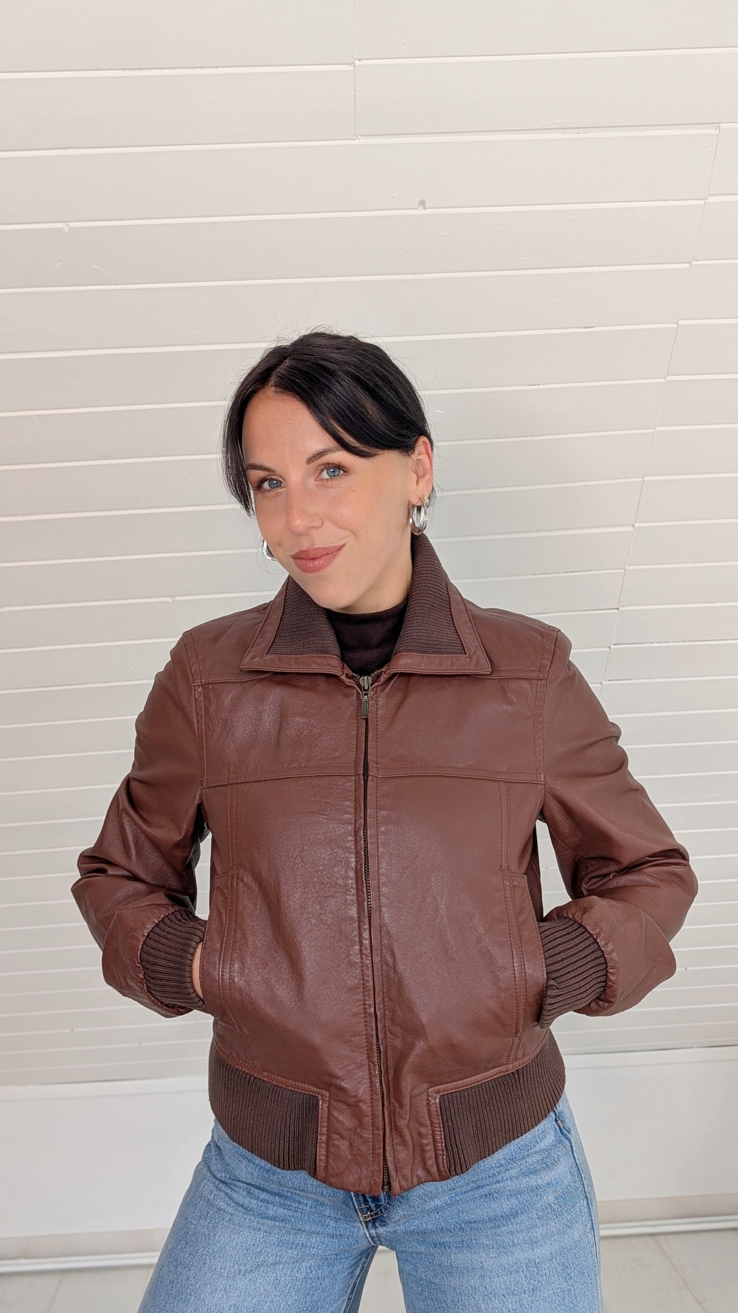 Veste cuir T36