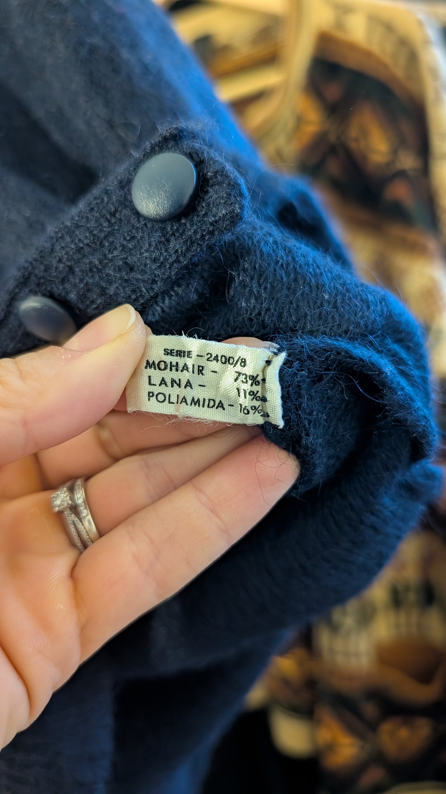 Cardigan mohair et laine T38-40