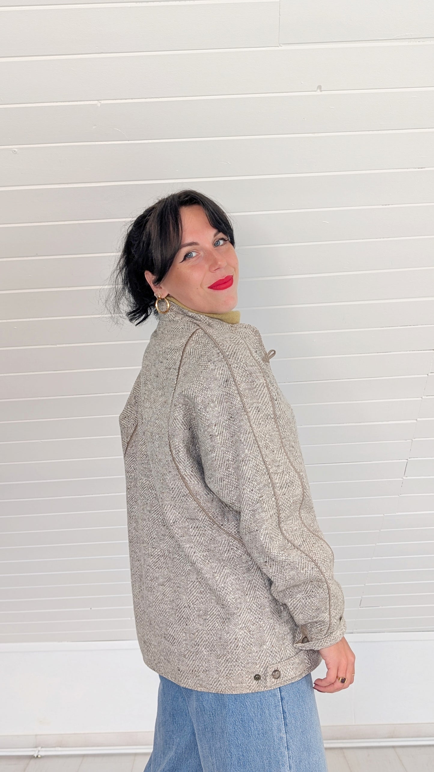 Manteau pure laine 80s T40-42