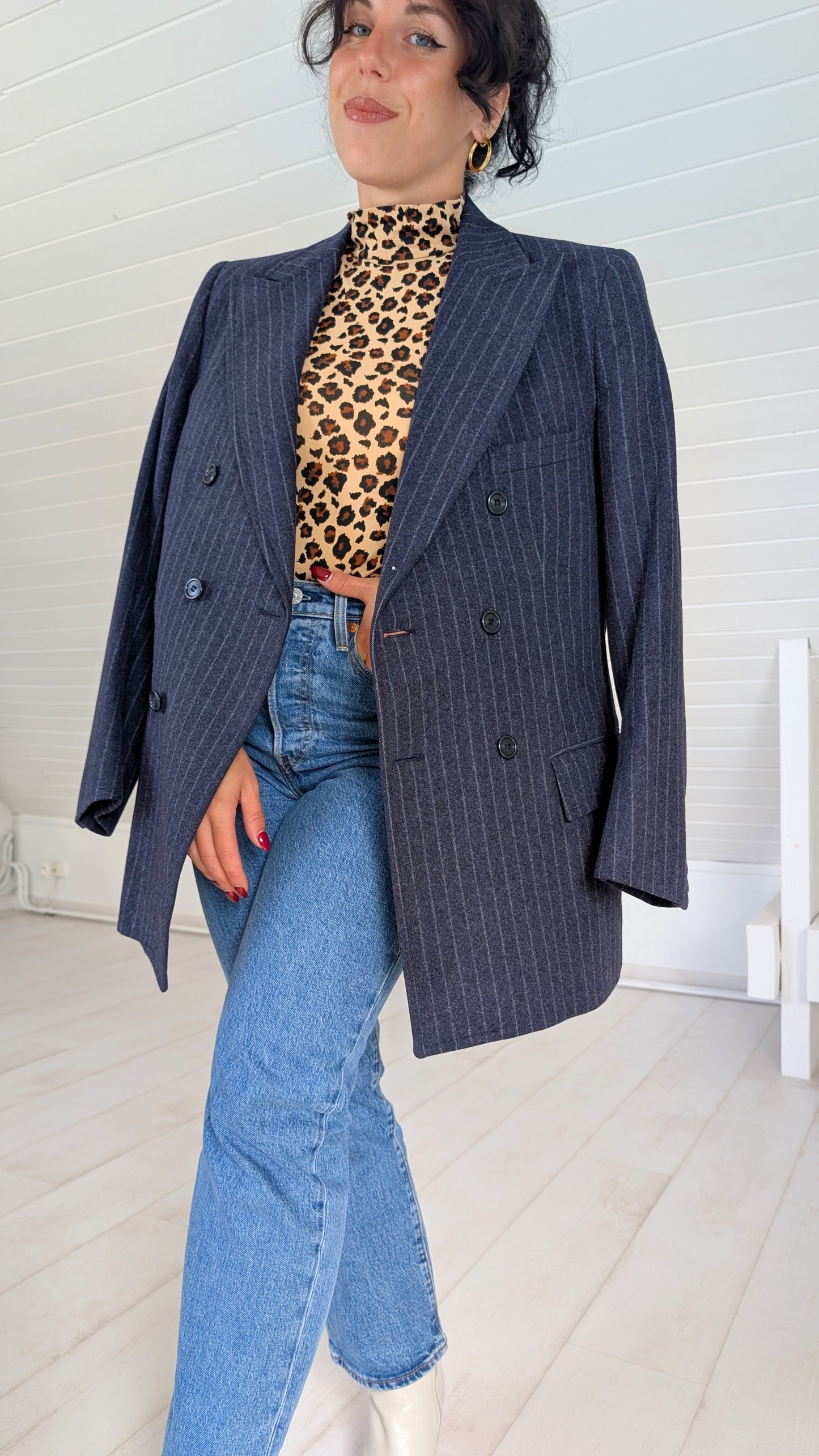 Tailleur pure laine 70s Burton T38
