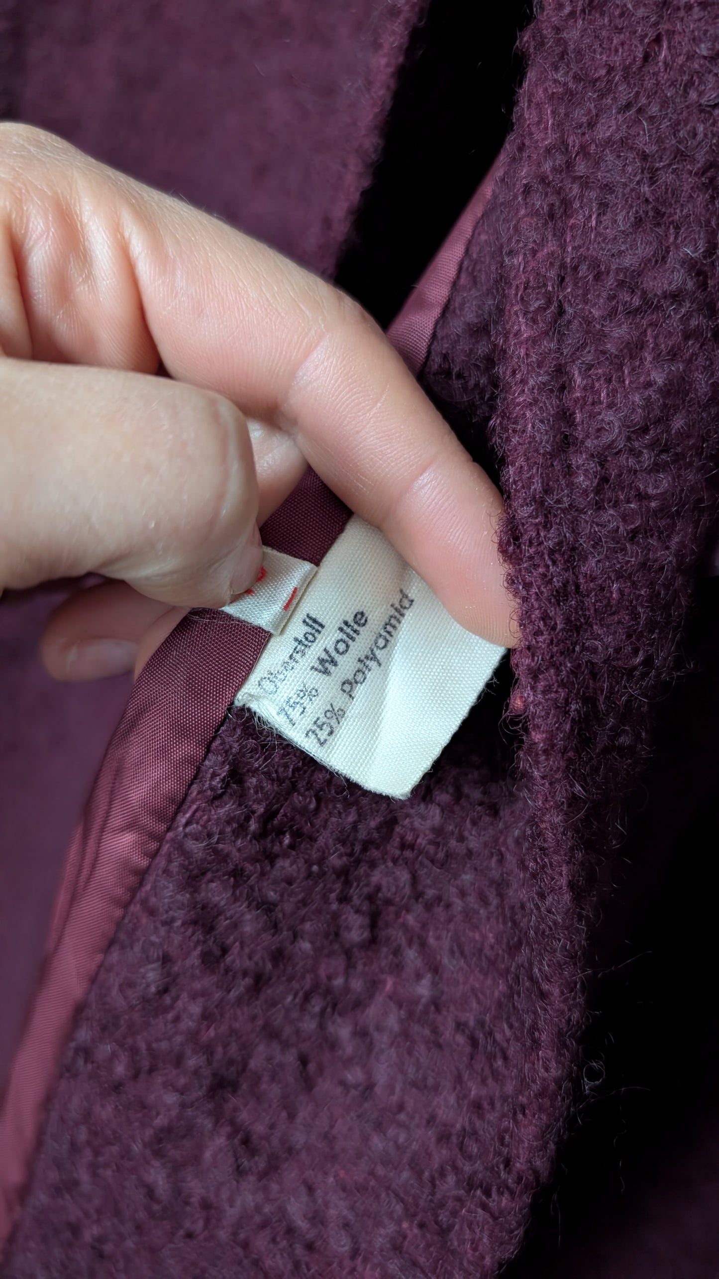 Manteau laine 70s T38