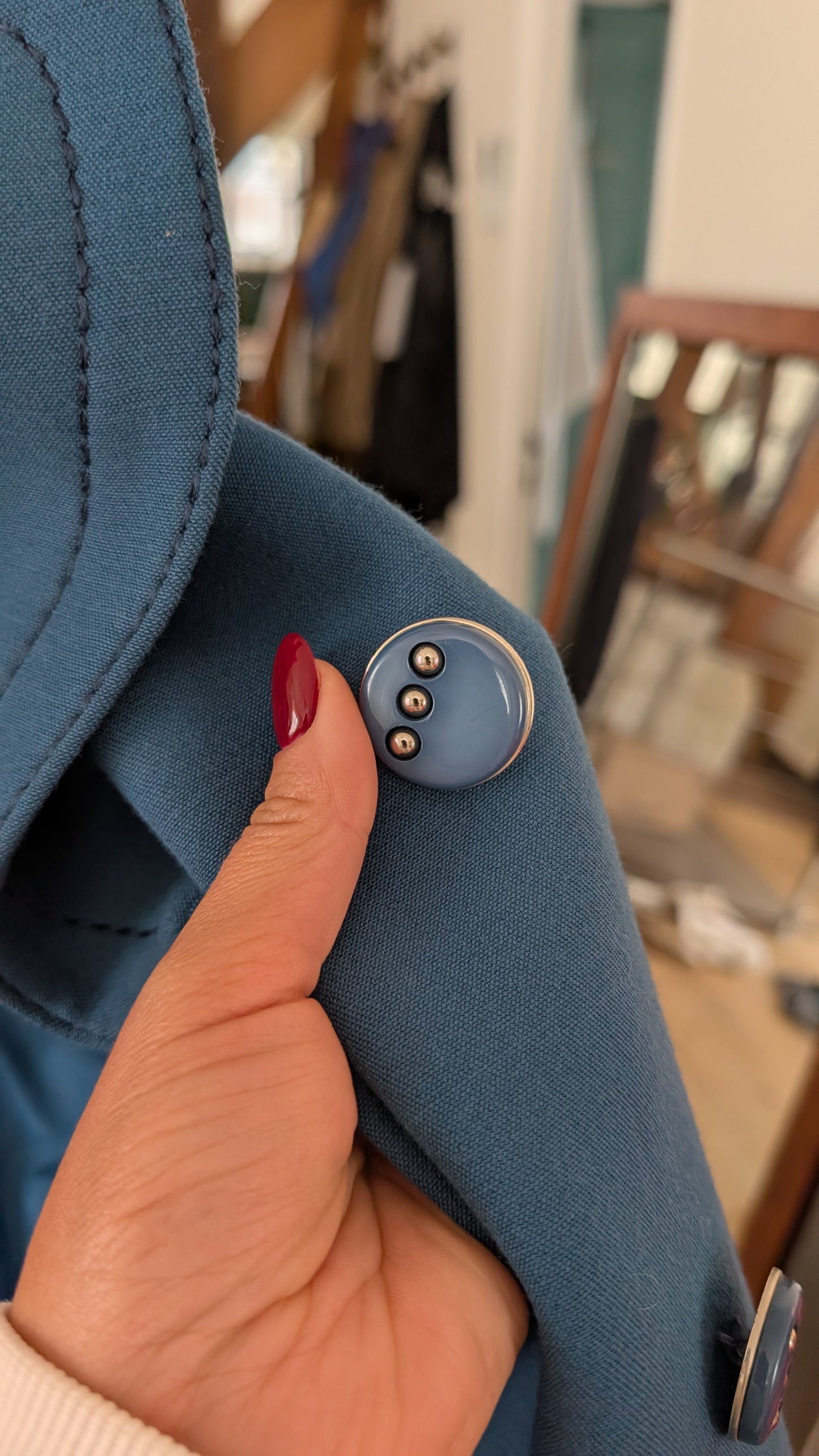 Manteau laine 60s rare T38