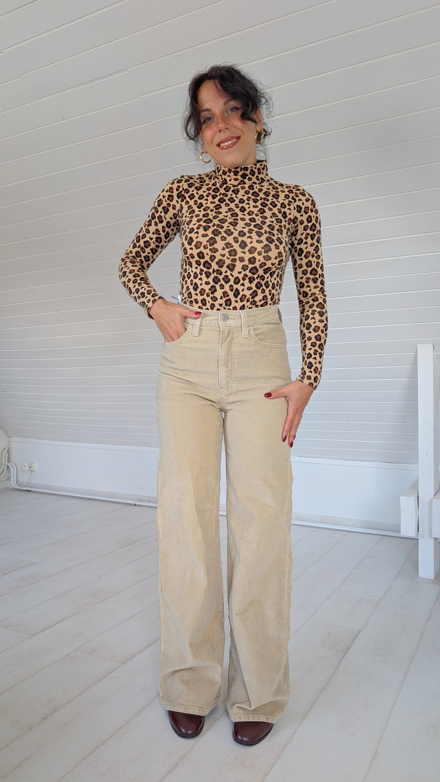 Jeans Levis velours Ribcage T36
