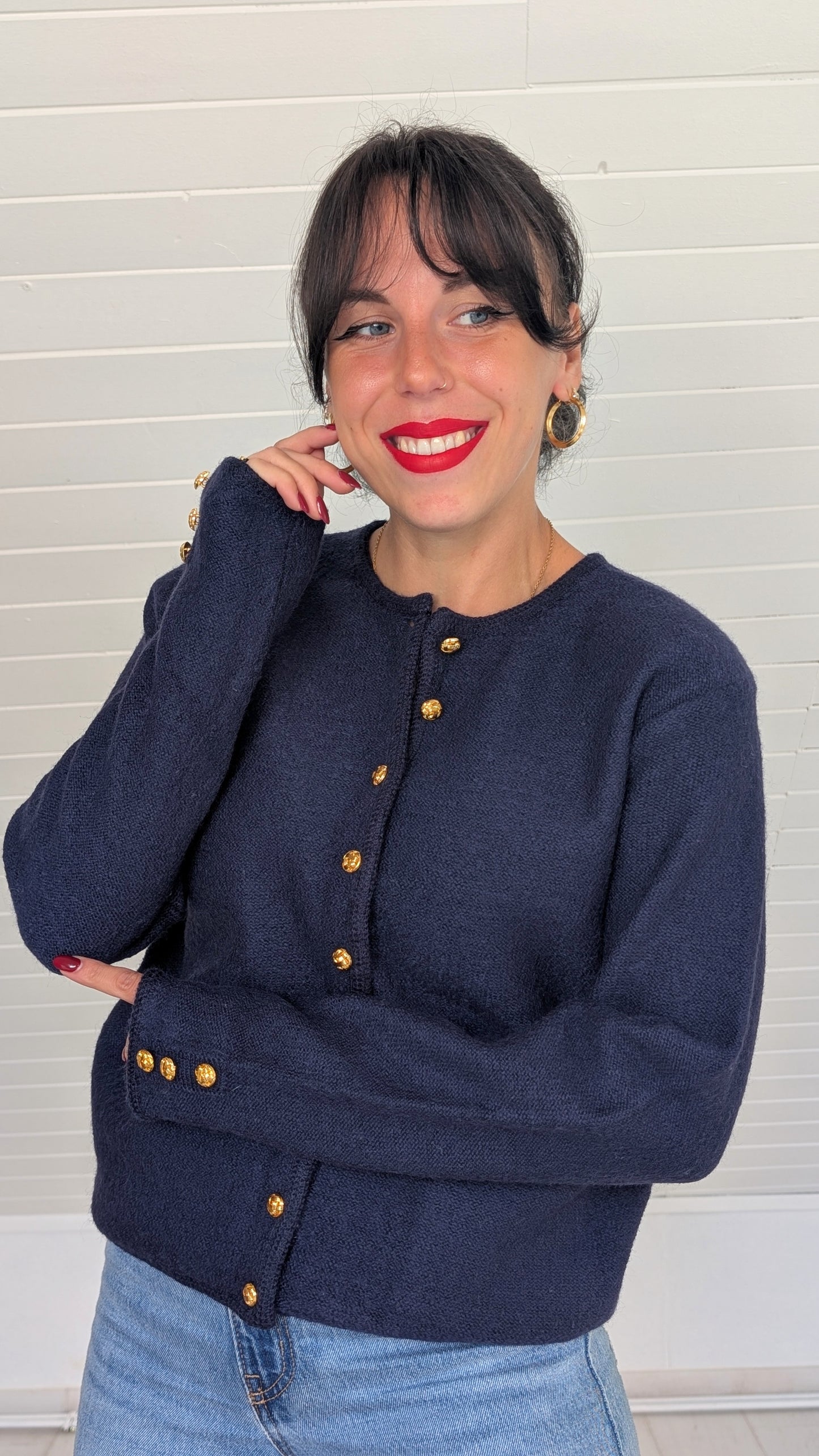 Cardigan pure laine T36