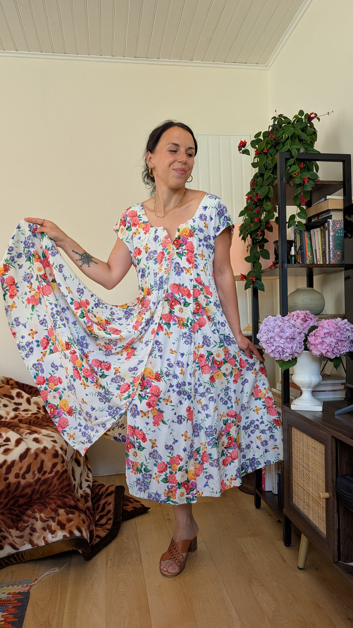 Robe coton 80s jusqu'à taille 44